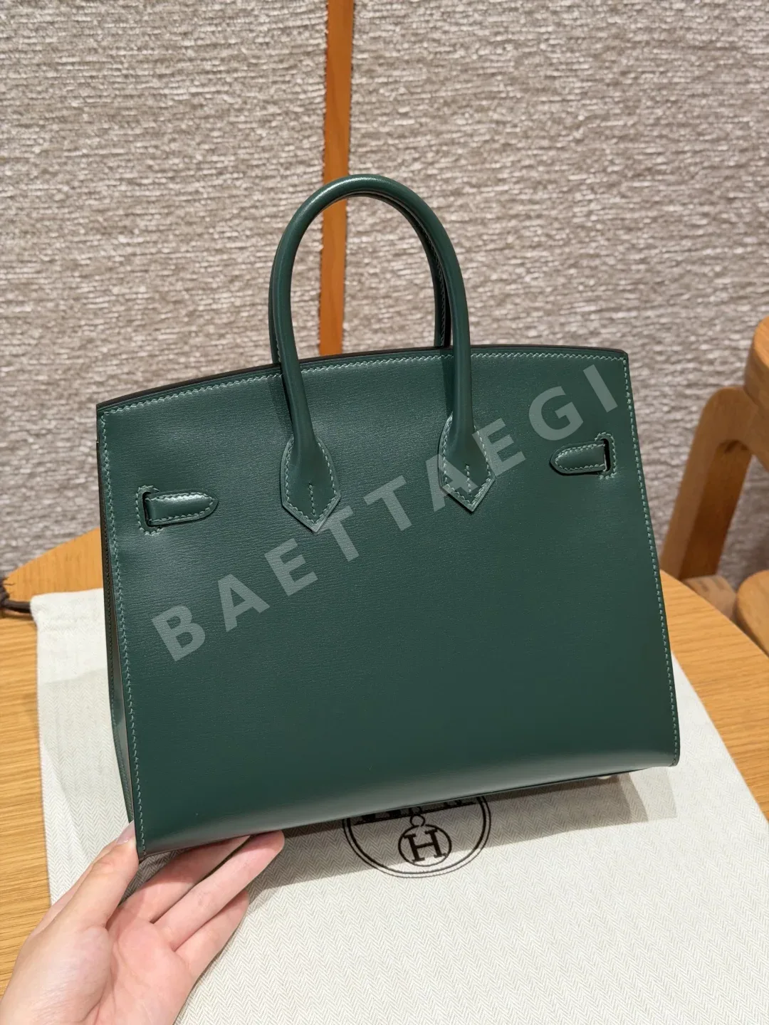 에르메스 버킨 25 박스 가죽 가방 상세 이미지 2