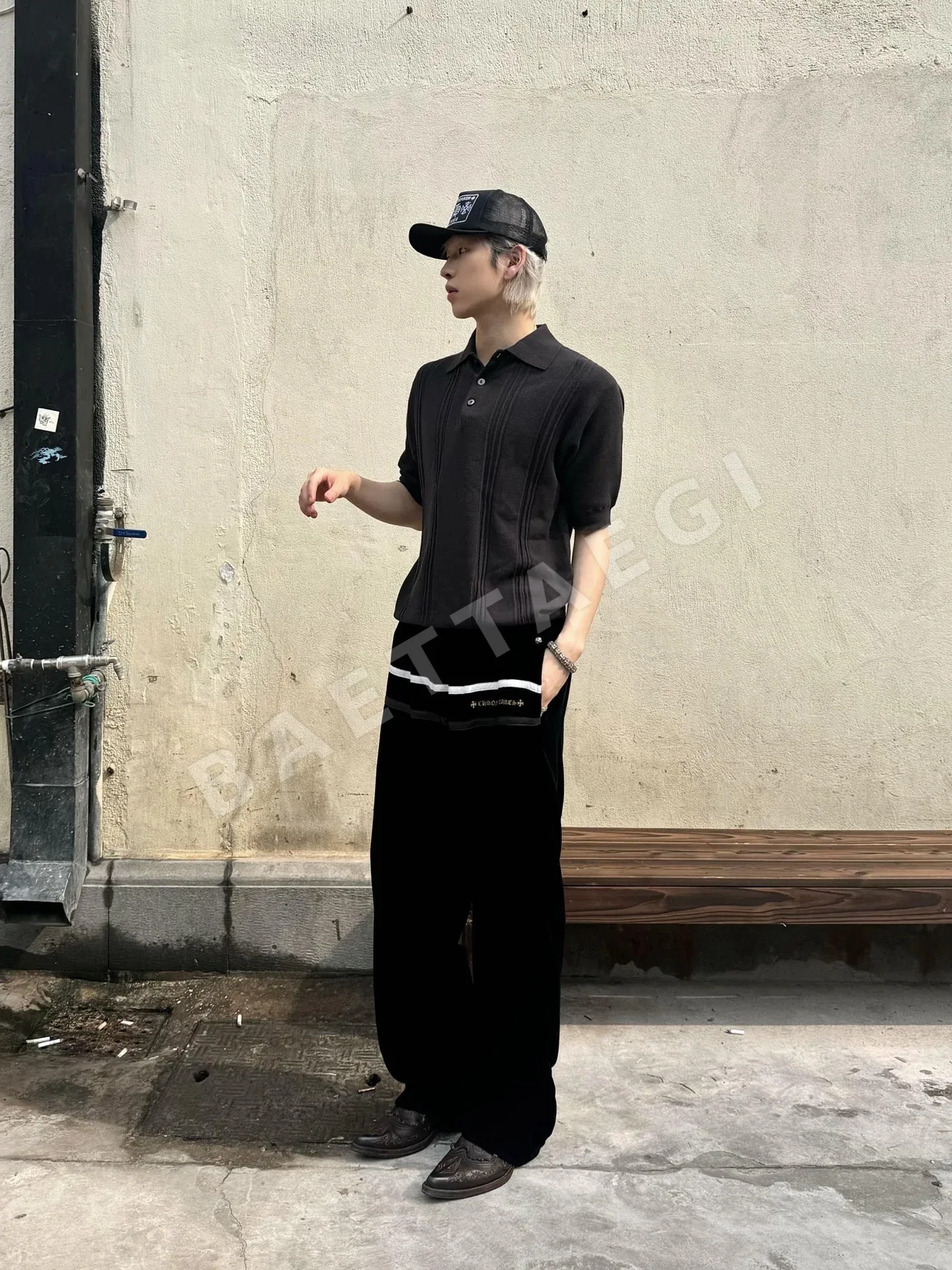 크롬하츠 925 소드 지퍼 벨벳 재킷 세트 상세 이미지 9