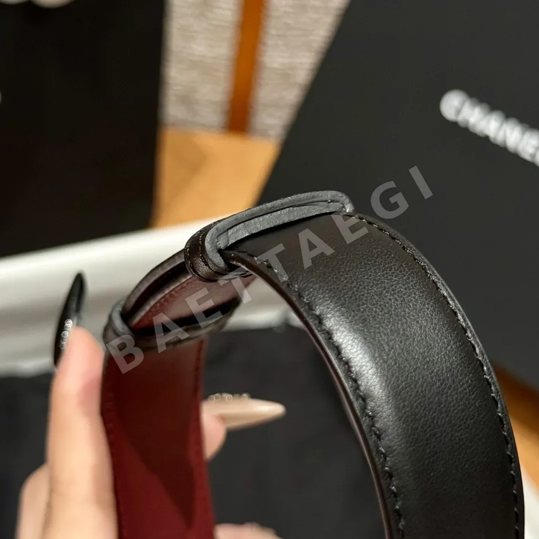 샤넬 레더 25mm 더블 C 버클 벨트 상세 이미지 5