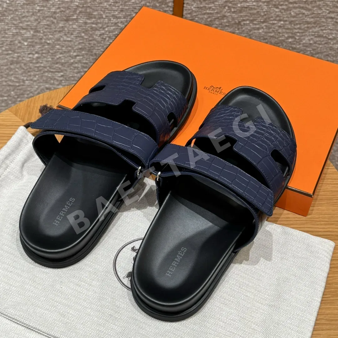 에르메스 시프레 샌들 블루 악어가죽 상세 이미지 5