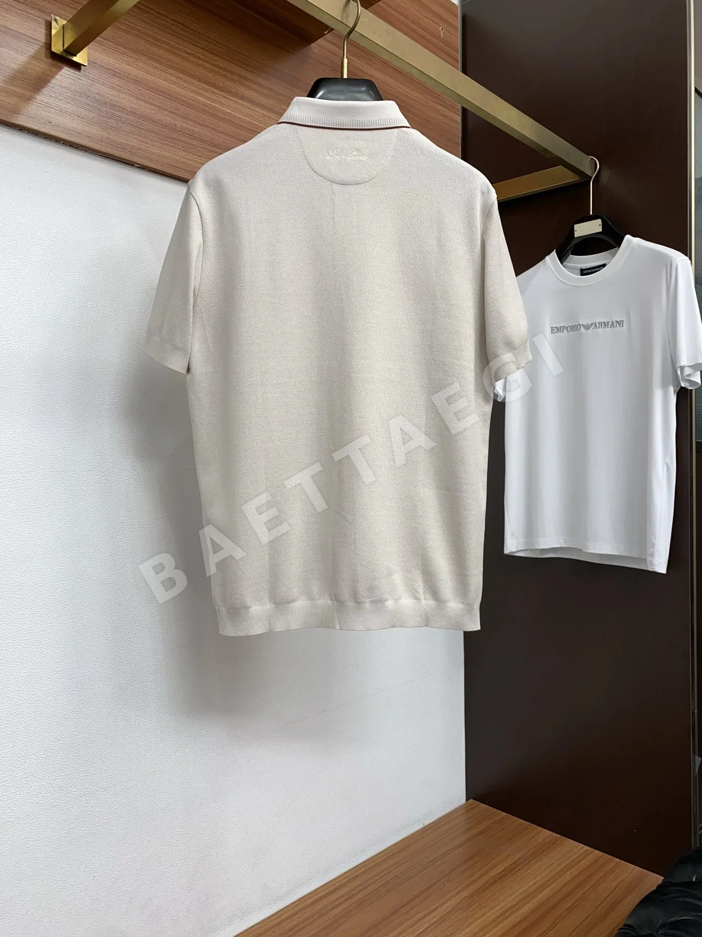 로로피아나 클래식 라펠 반팔 폴로셔츠 상세 이미지 10
