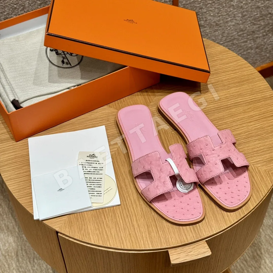에르메스 오란 타조 가죽 샌달 상세 이미지 8
