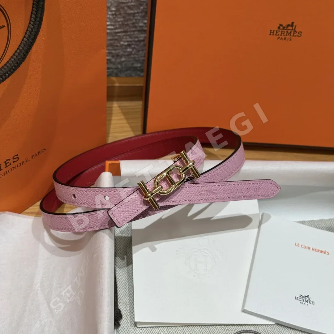 에르메스 발목 버클 양면 가죽 벨트 175809