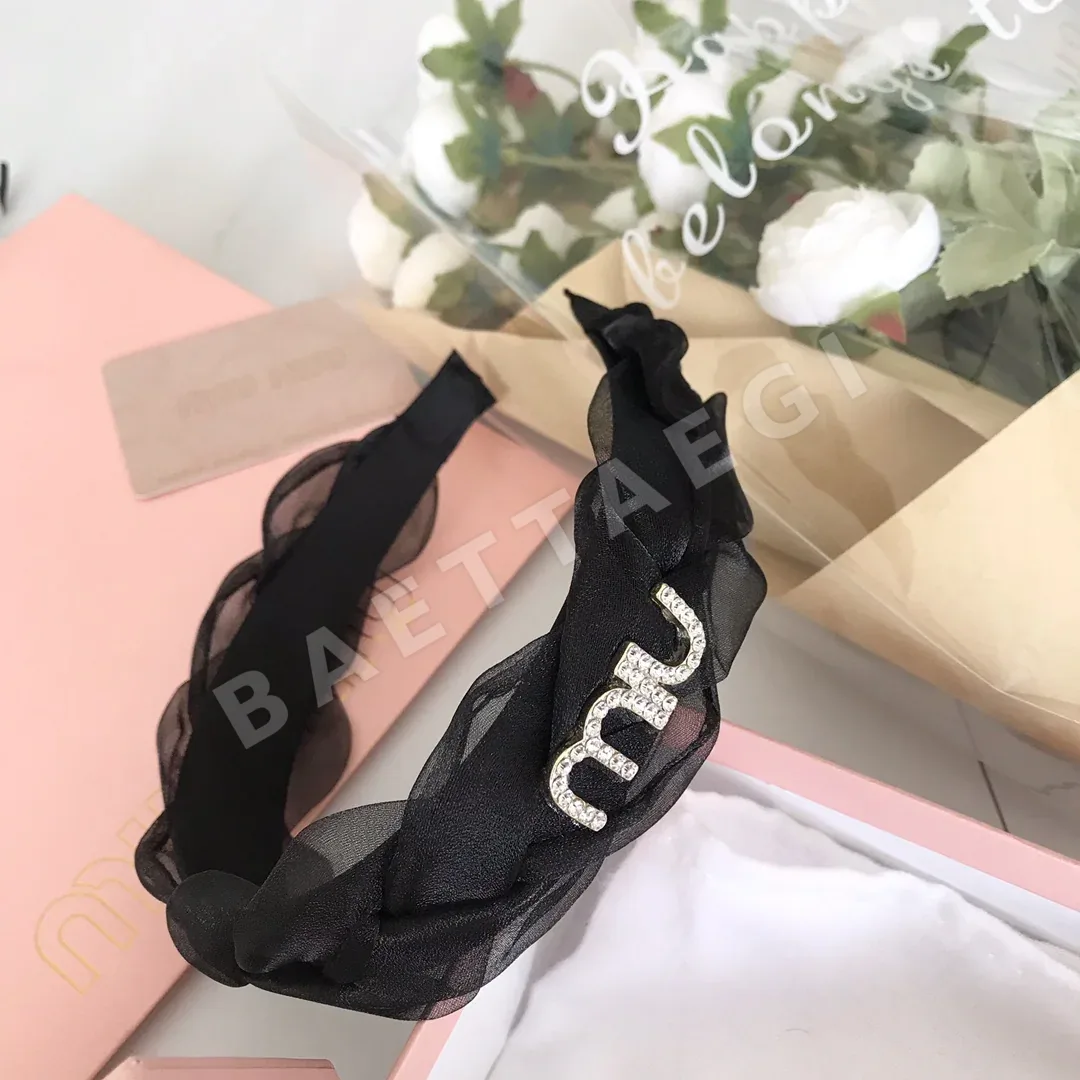 미우미우 스와로브스키 크리스탈 메시 헤드밴드 상세 이미지 7