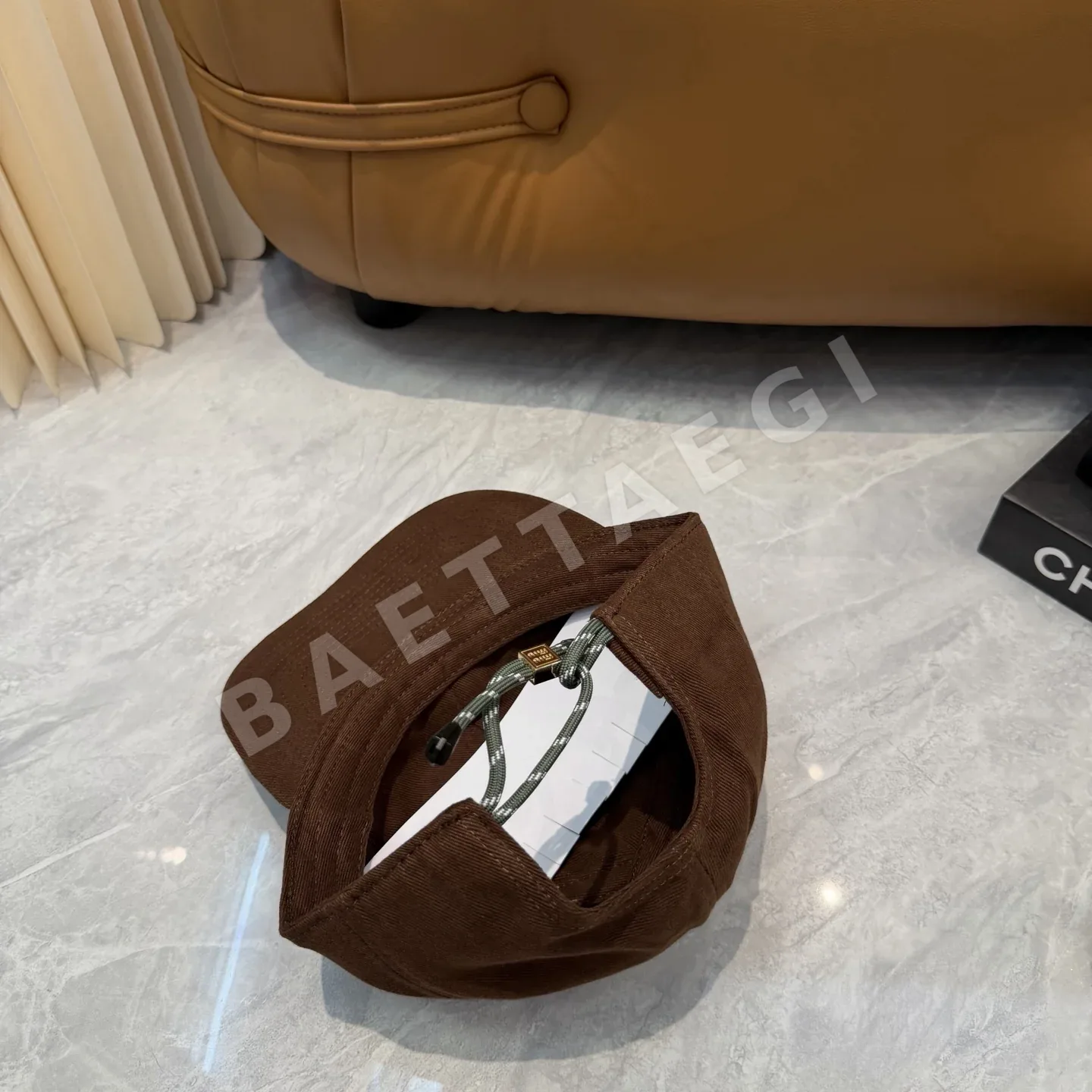 미우미우 자수 로고 야구모자 상세 이미지 3