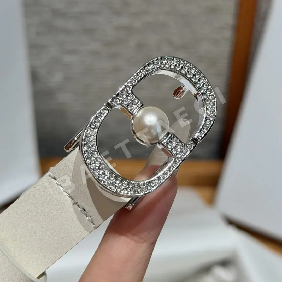 디올 몽테뉴 CD 장식 카프스킨 벨트 20mm 상세 이미지 5
