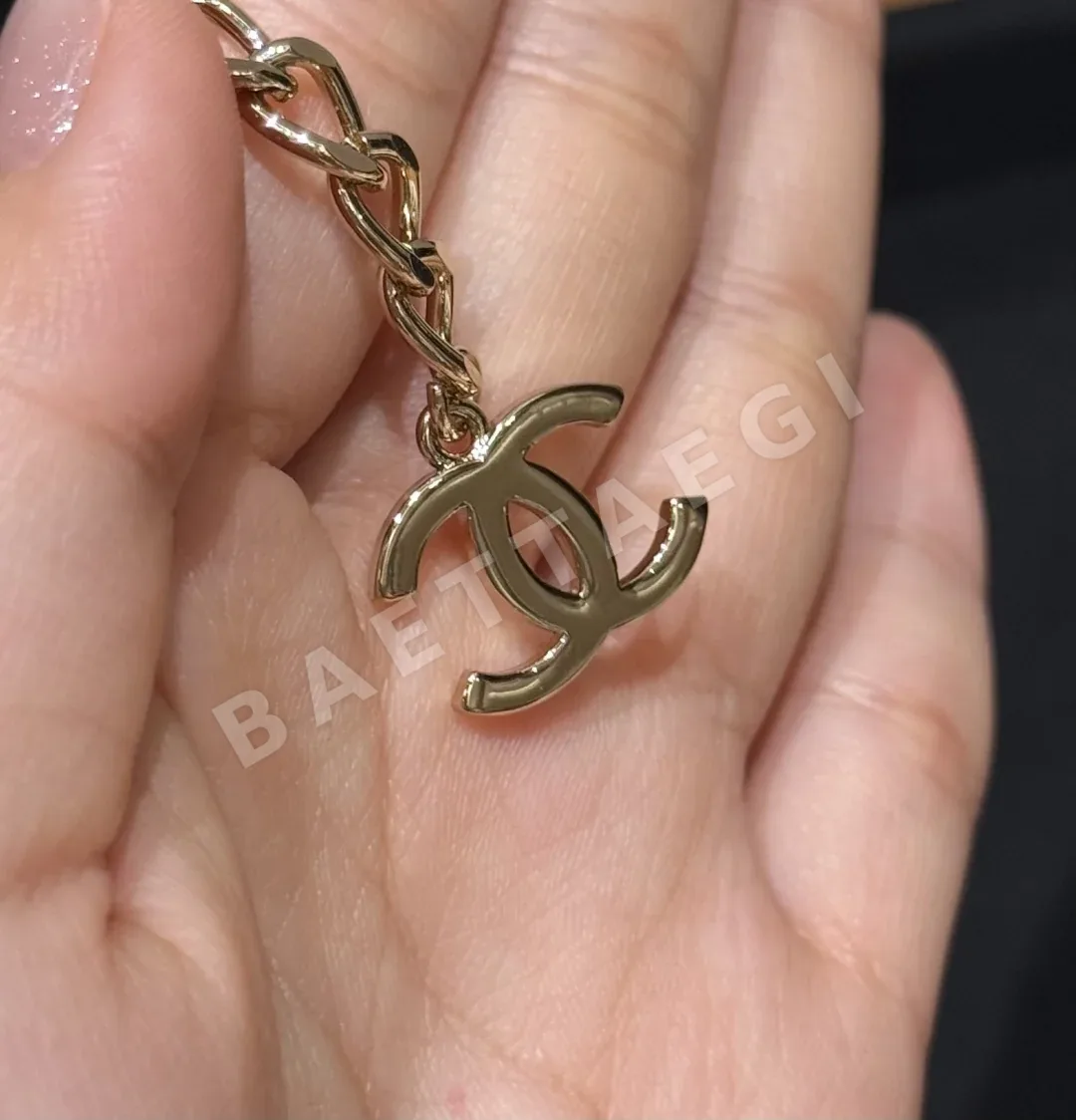 샤넬 더블 C 로고 체인 가죽 벨트 상세 이미지 5