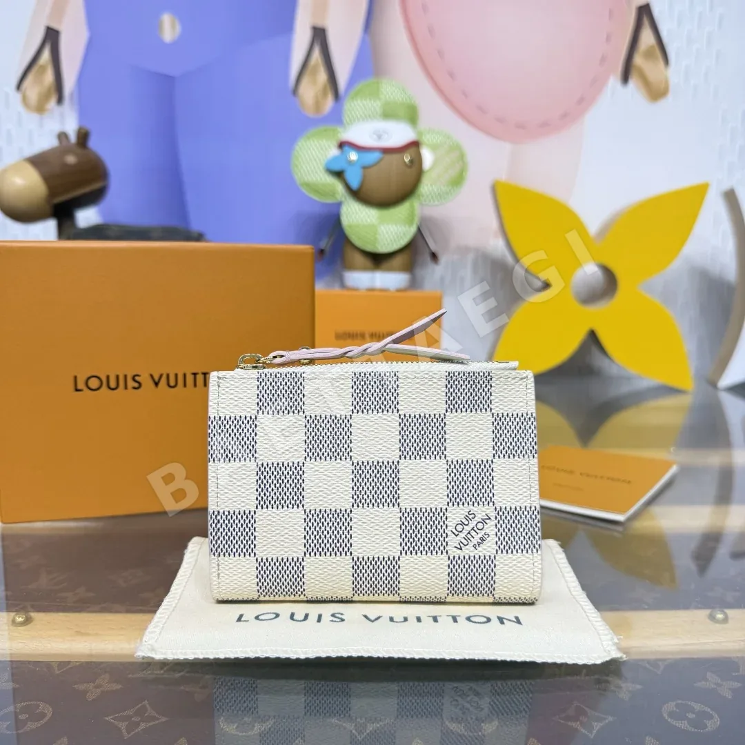 루이비통 다미에 아줄 지퍼 반지갑 192536
