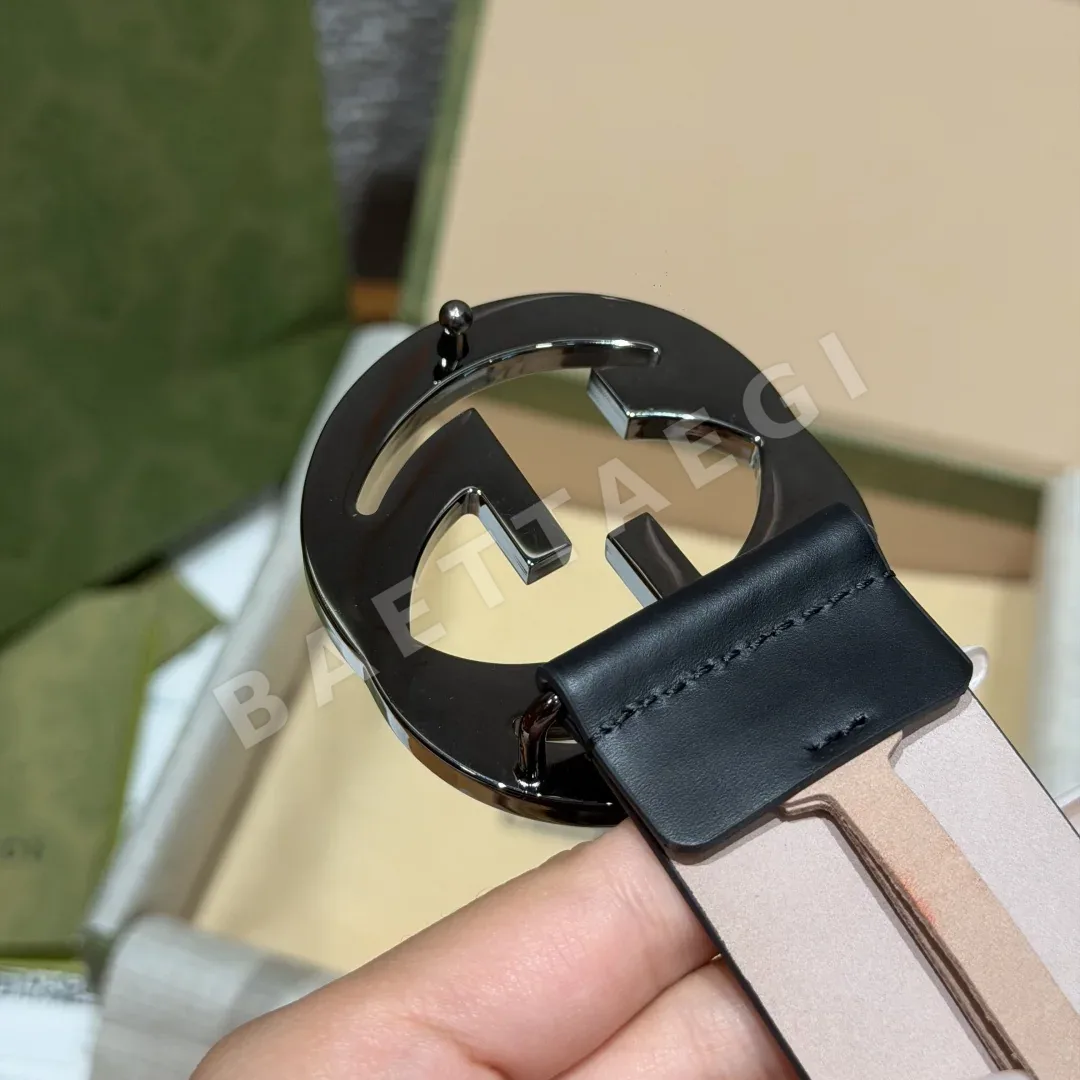 구찌 인터로킹 더블 G 가죽 벨트 40mm 상세 이미지 6