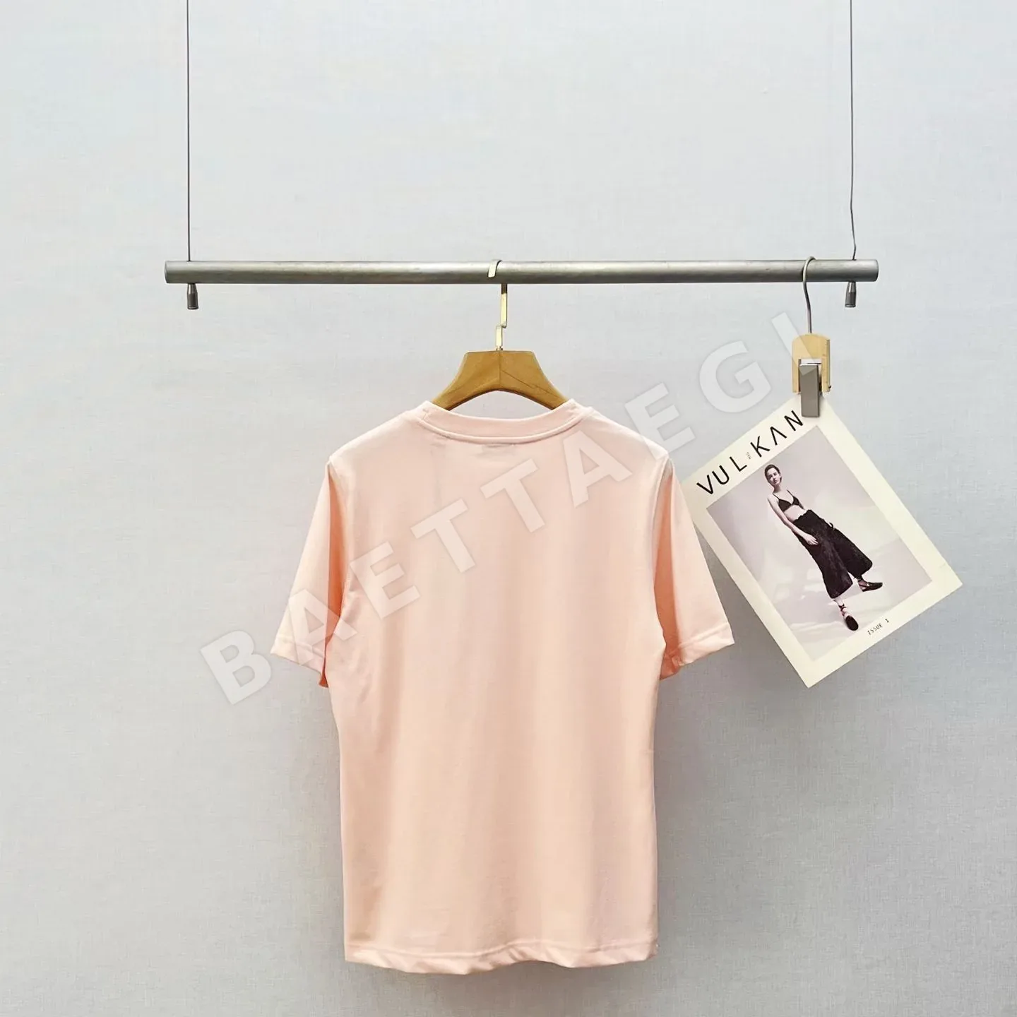 버버리 체크 자수 반팔 티셔츠 상세 이미지 2