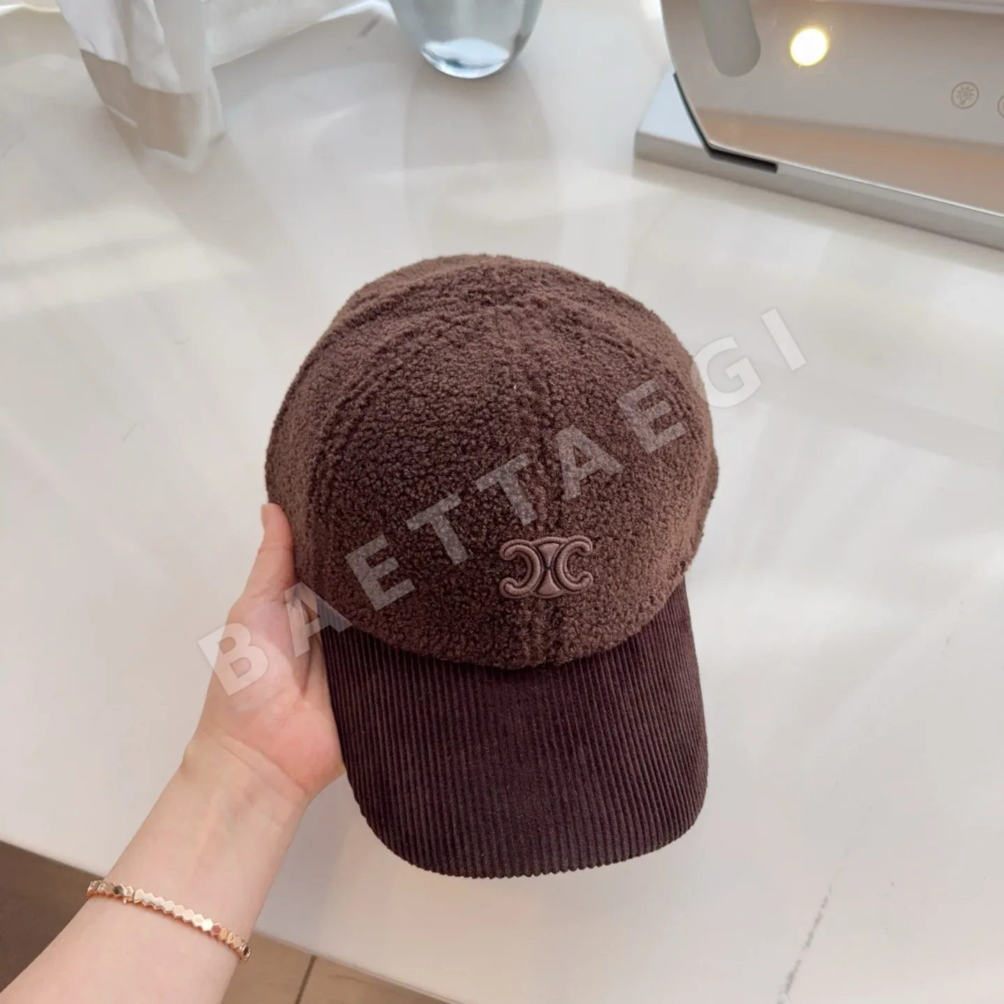 셀린느 시어스킨 램울 베이스볼 캡 상세 이미지 4