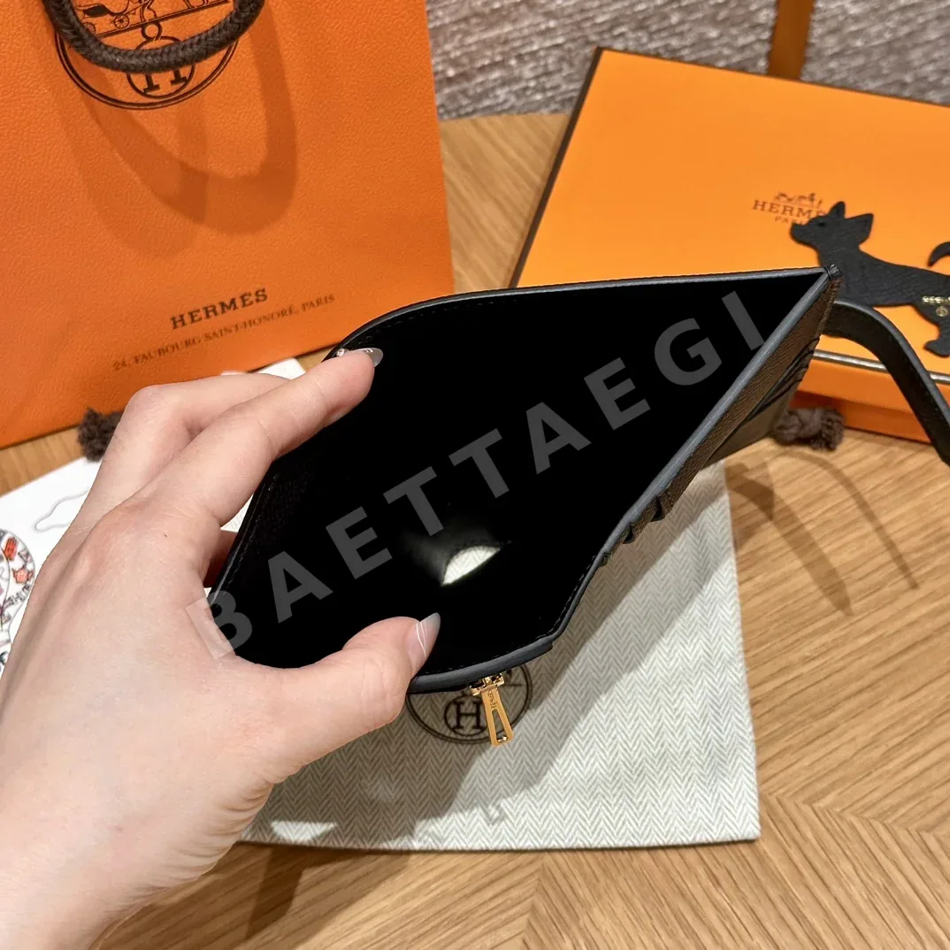 에르메스 베안 카드홀더 미니 앱송 가죽 지갑 상세 이미지 9