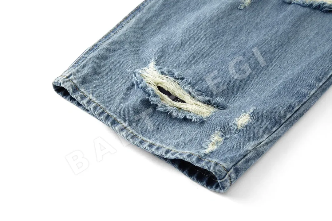 발렌시아가 더블 레이어 데미지 남성 청바지 상세 이미지 7
