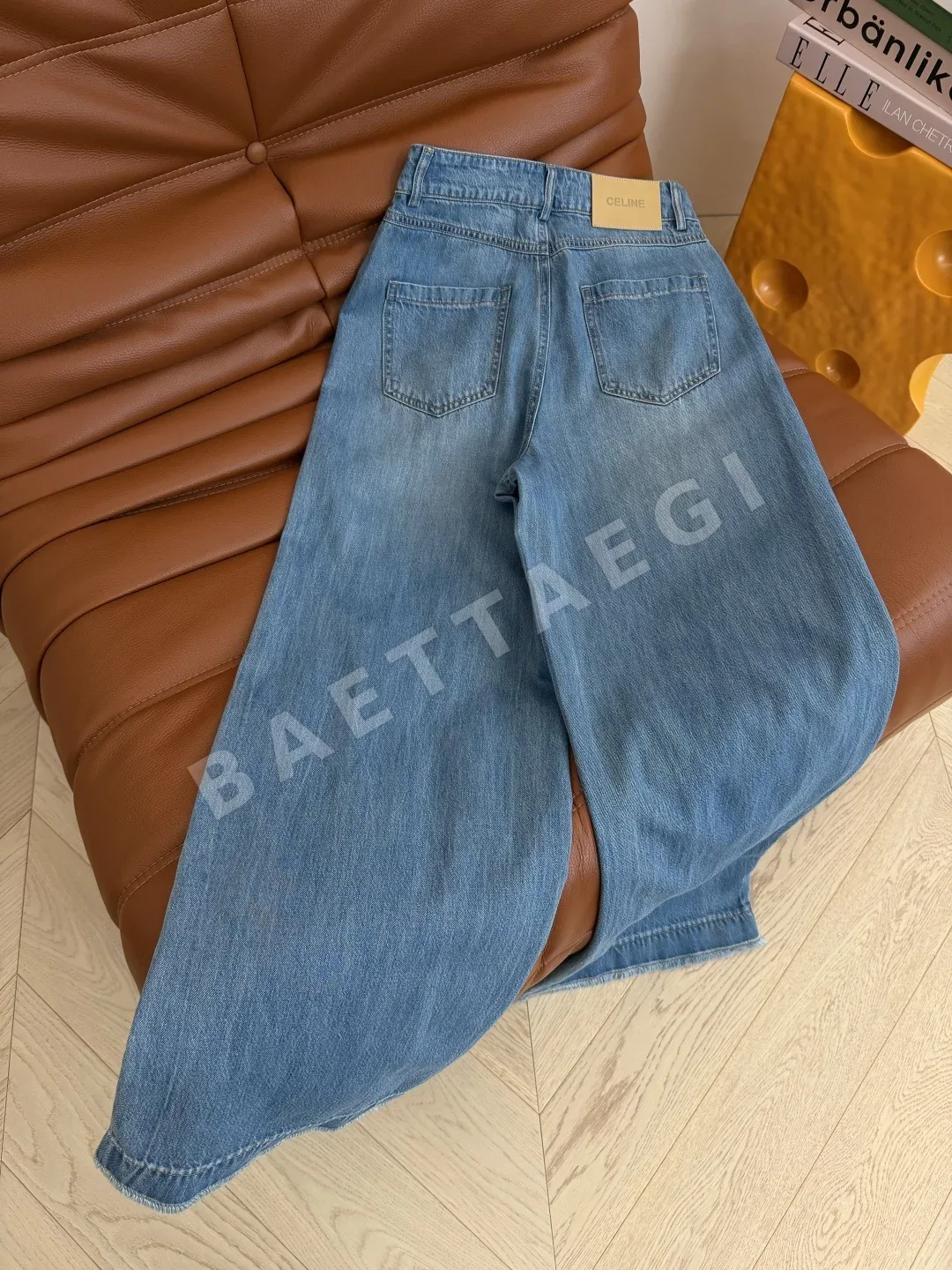 셀린느 와이드 스트레이트 데님 바지 상세 이미지 7