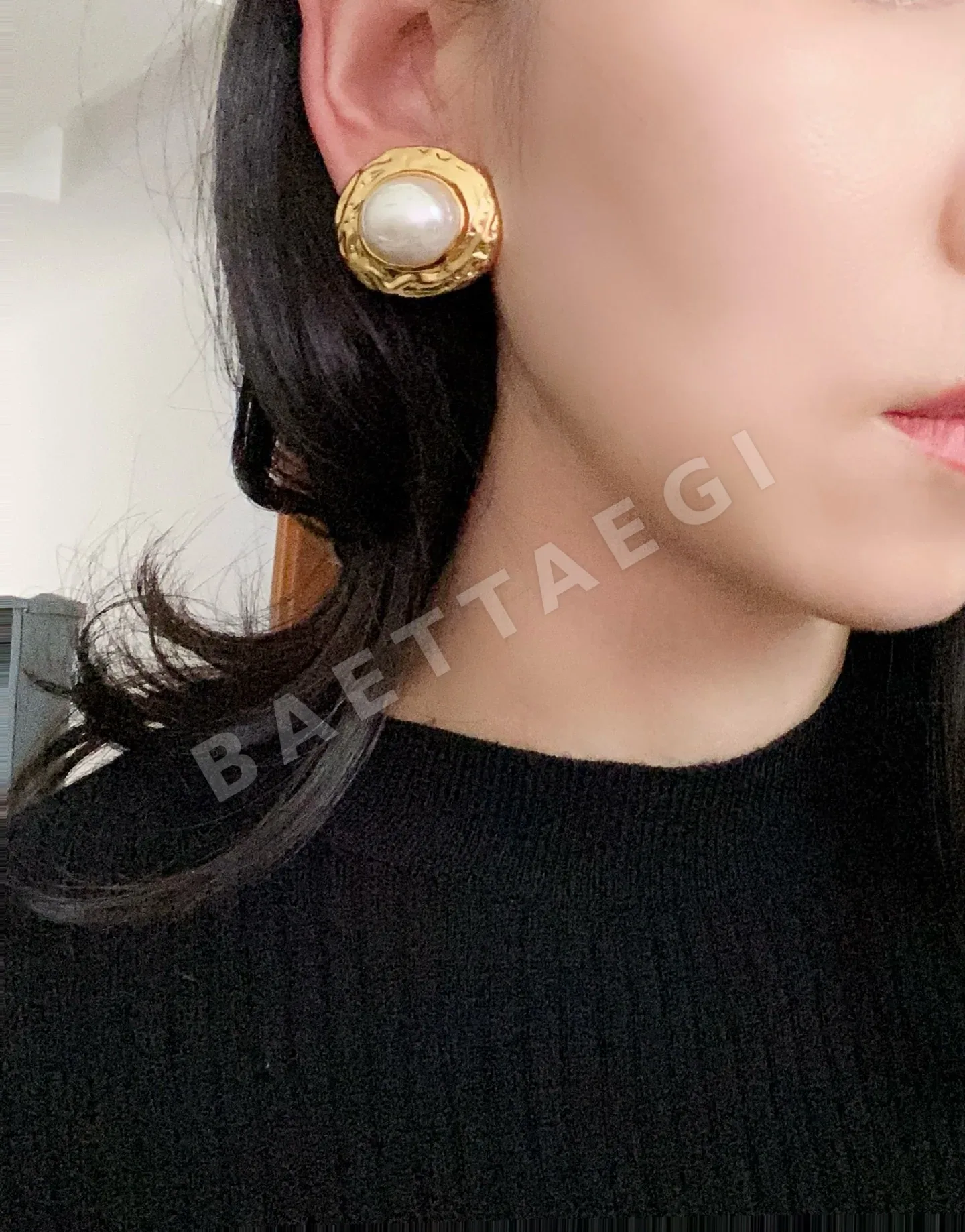 생로랑 빈티지 레진 비즈 귀걸이 상세 이미지 9
