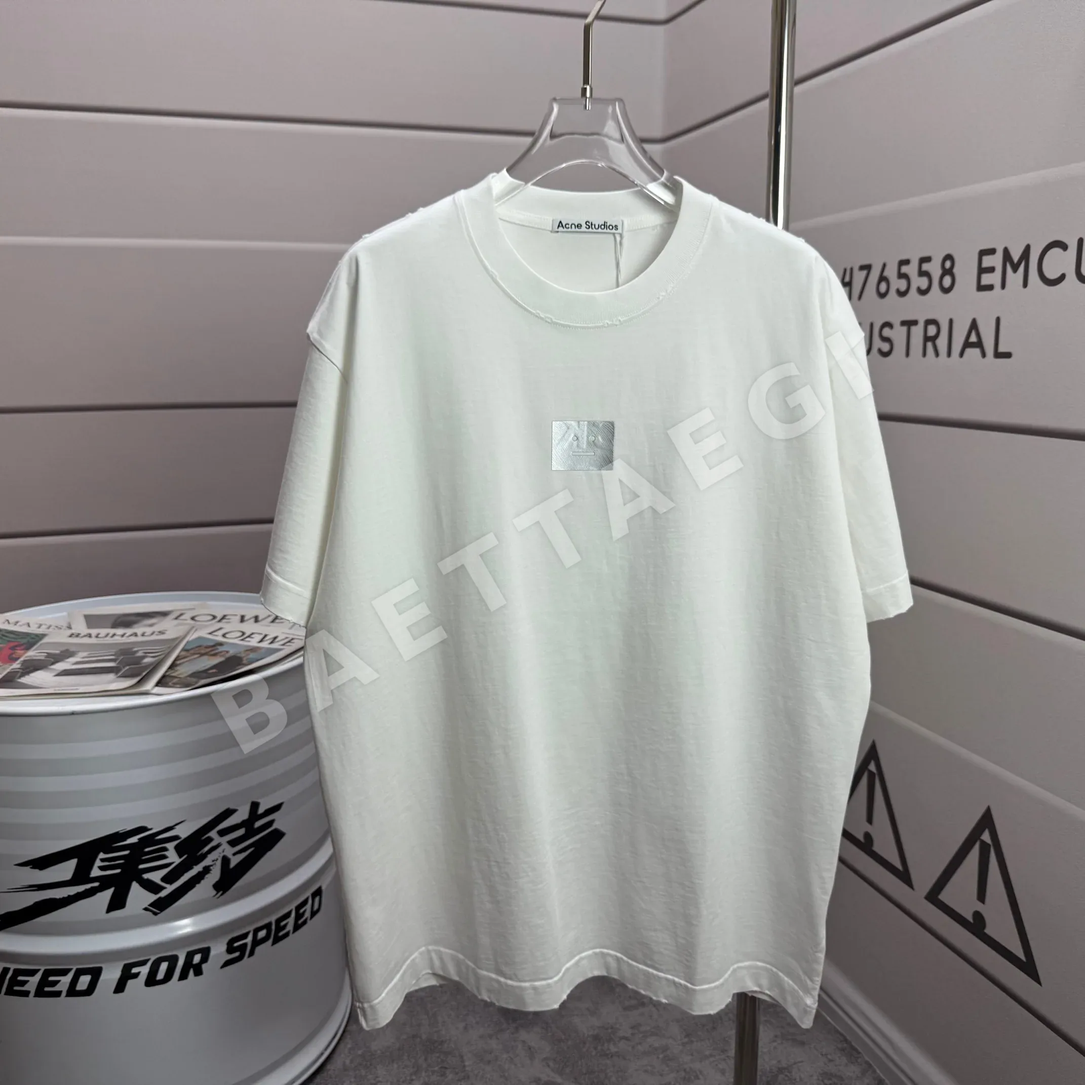 아크네스튜디오 워시드 크루넥 반팔 티셔츠 88653