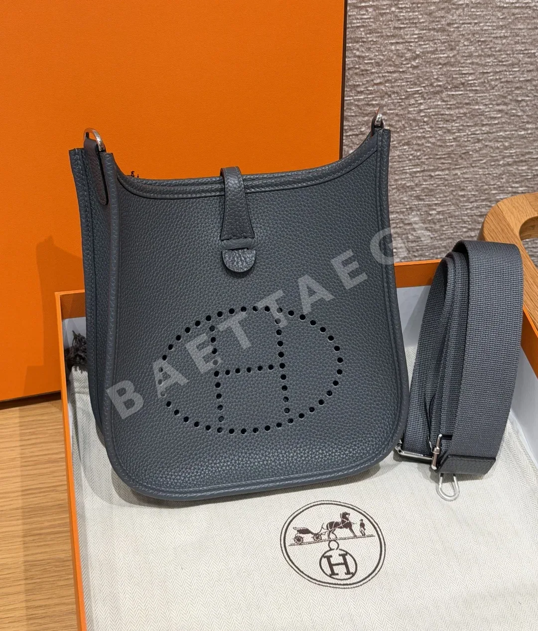 에르메스 에블린 23 미스티 그레이 가방 144387
