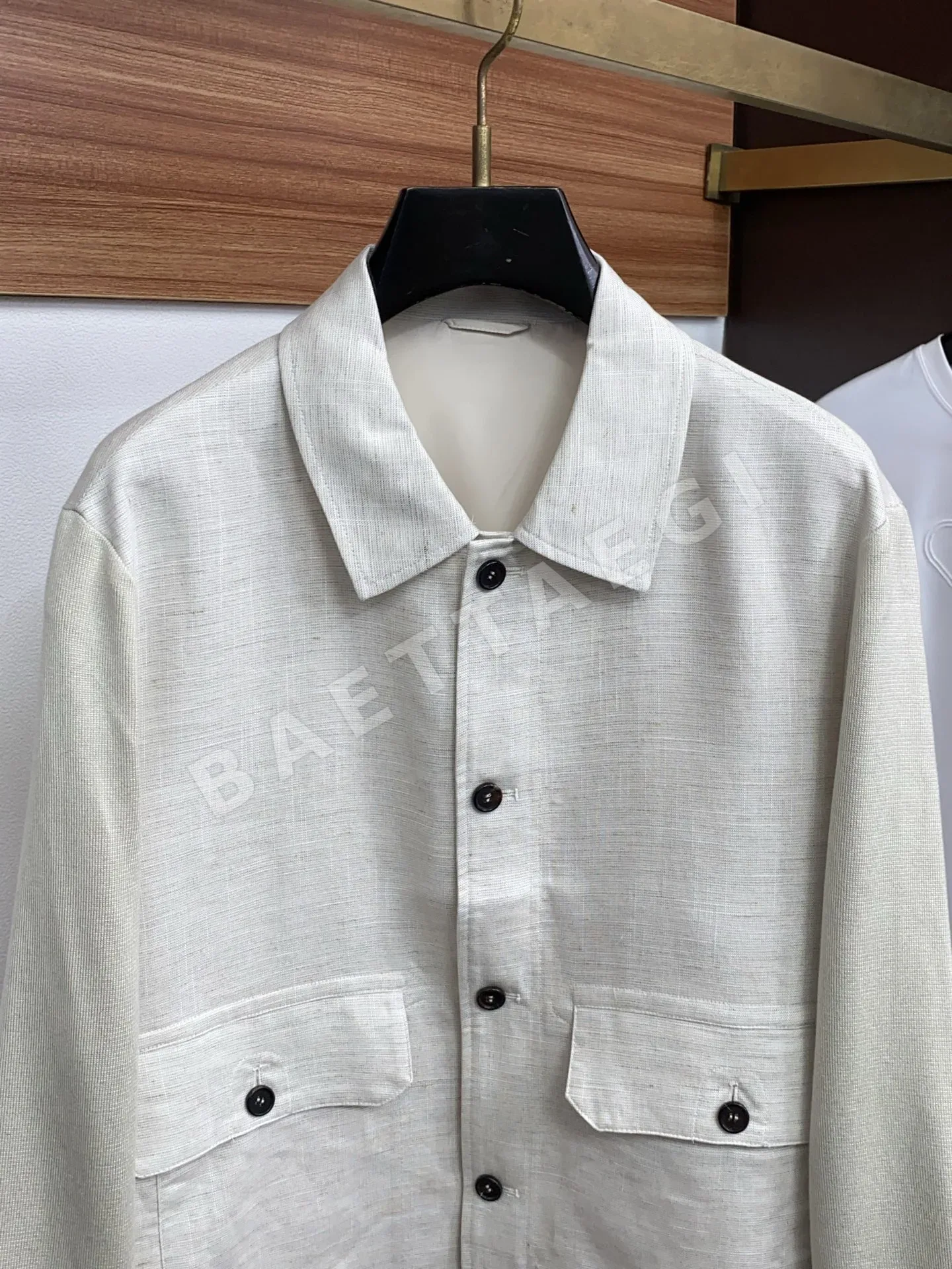 제냐 남성 린넨 카라 자켓 상세 이미지 2