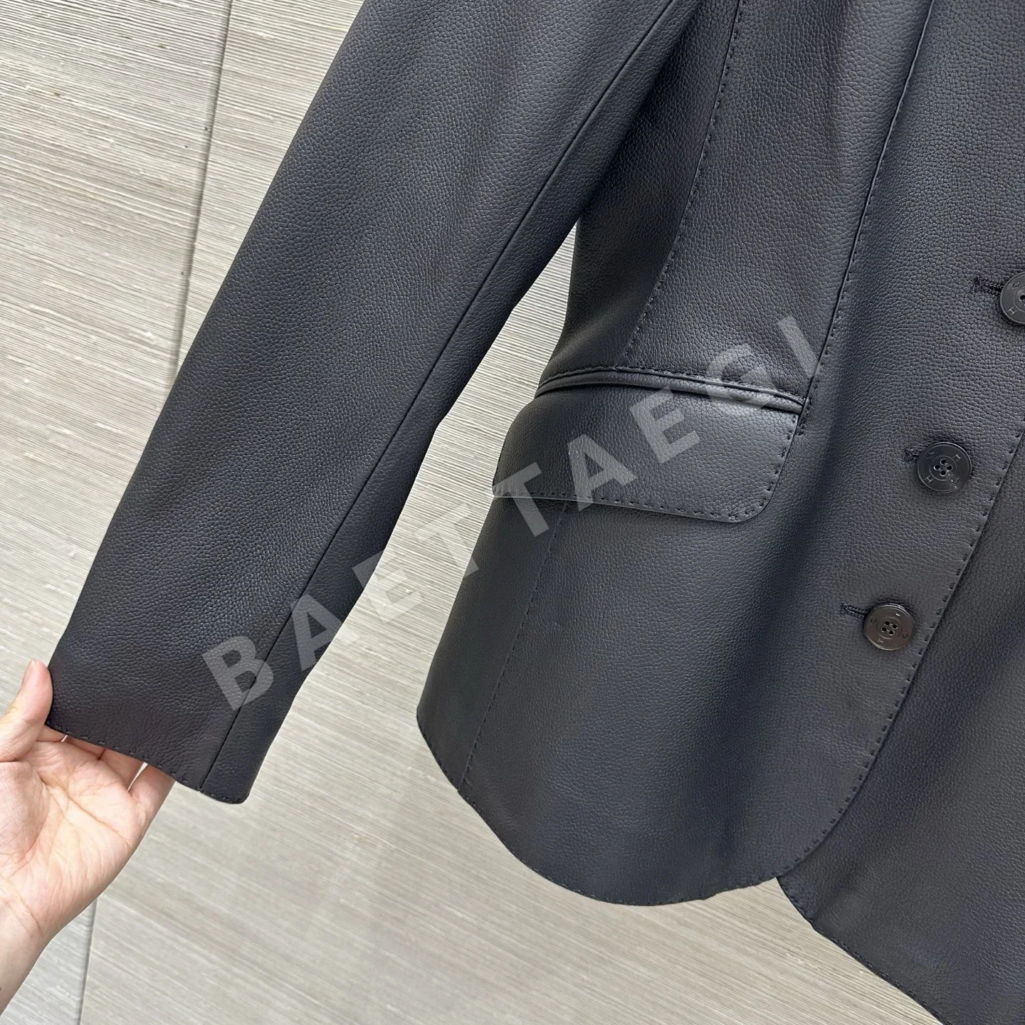 에르메스 램스킨 테일러드 여성 자켓 상세 이미지 6