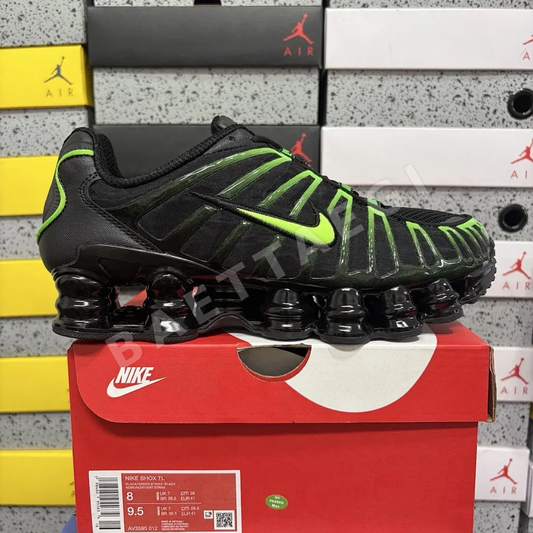 나이키 [MAX] 샥스 TL AV3595-012 201364 Nike Shox TL Black Green Strike