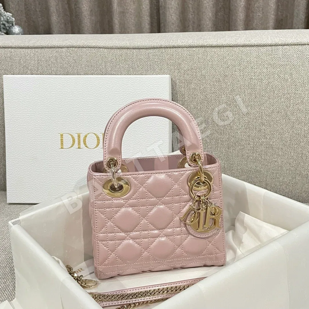 디올 레이디백 까나쥬 램스킨 체인 숄더백 상세 이미지 3