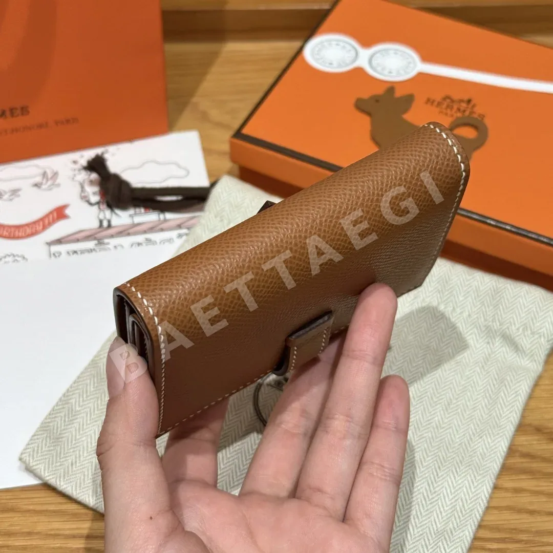 에르메스 베안 카드홀더 미니 엡솜 가죽 지갑 상세 이미지 5
