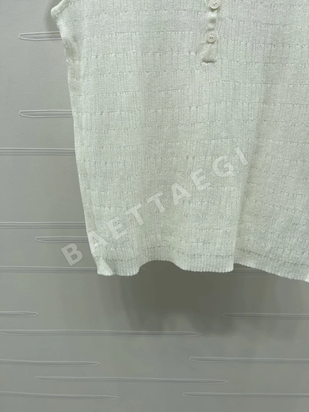 미우미우 카라 니트 베스트 여성 반팔 상세 이미지 5