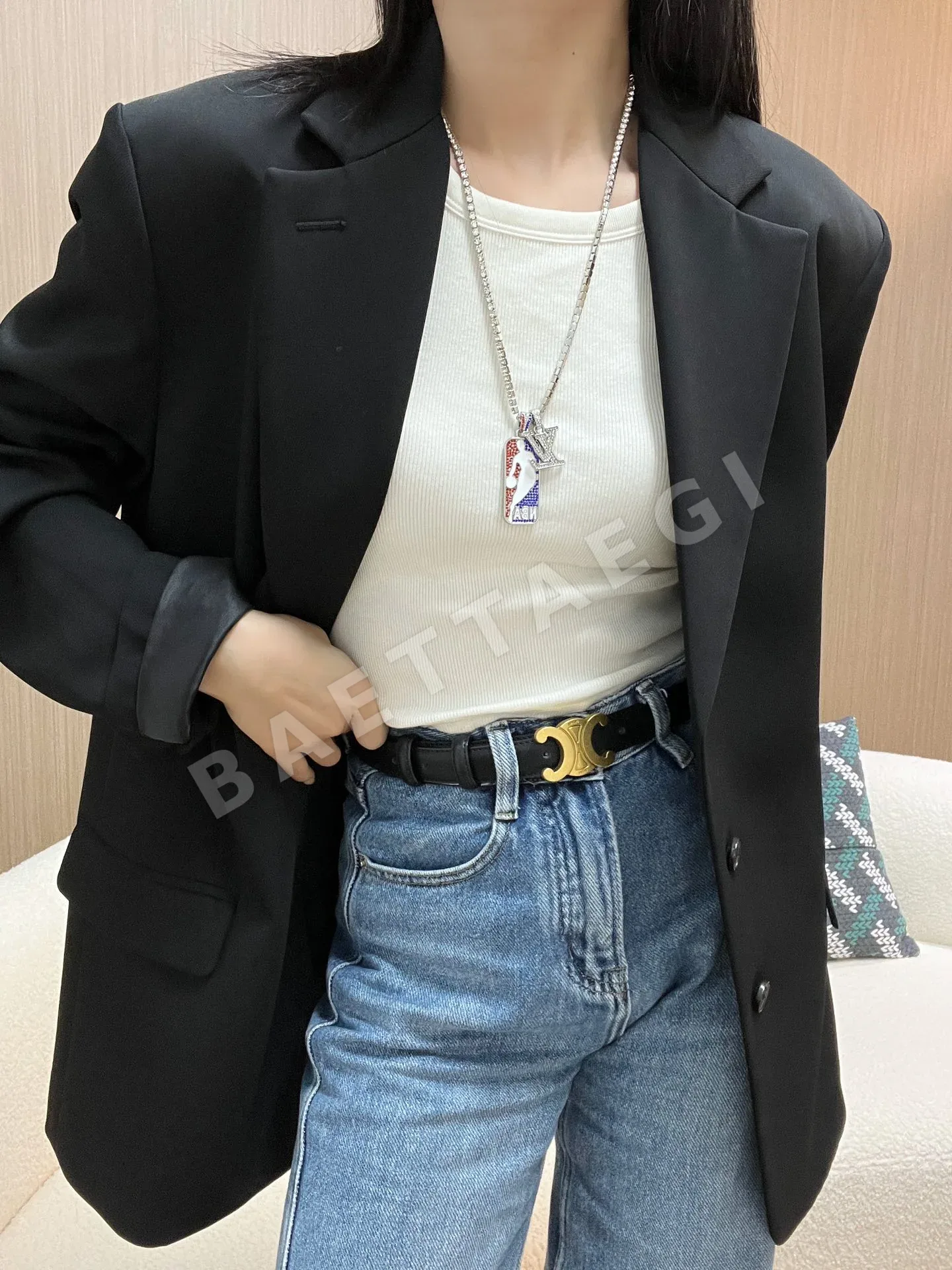 루이비통 NBA 콜라보 네임플레이트 목걸이 상세 이미지 4