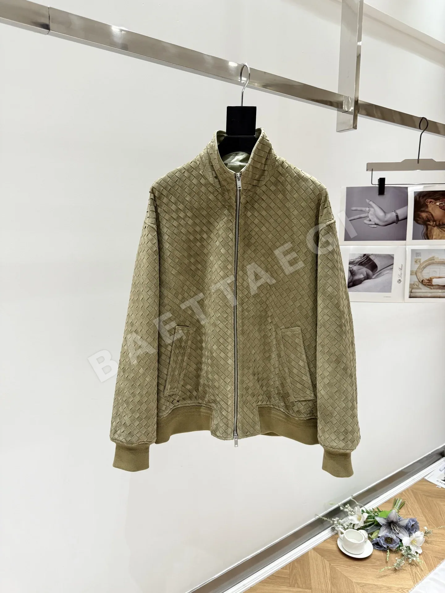 보테가베네타 램스킨 가죽 자켓 208565