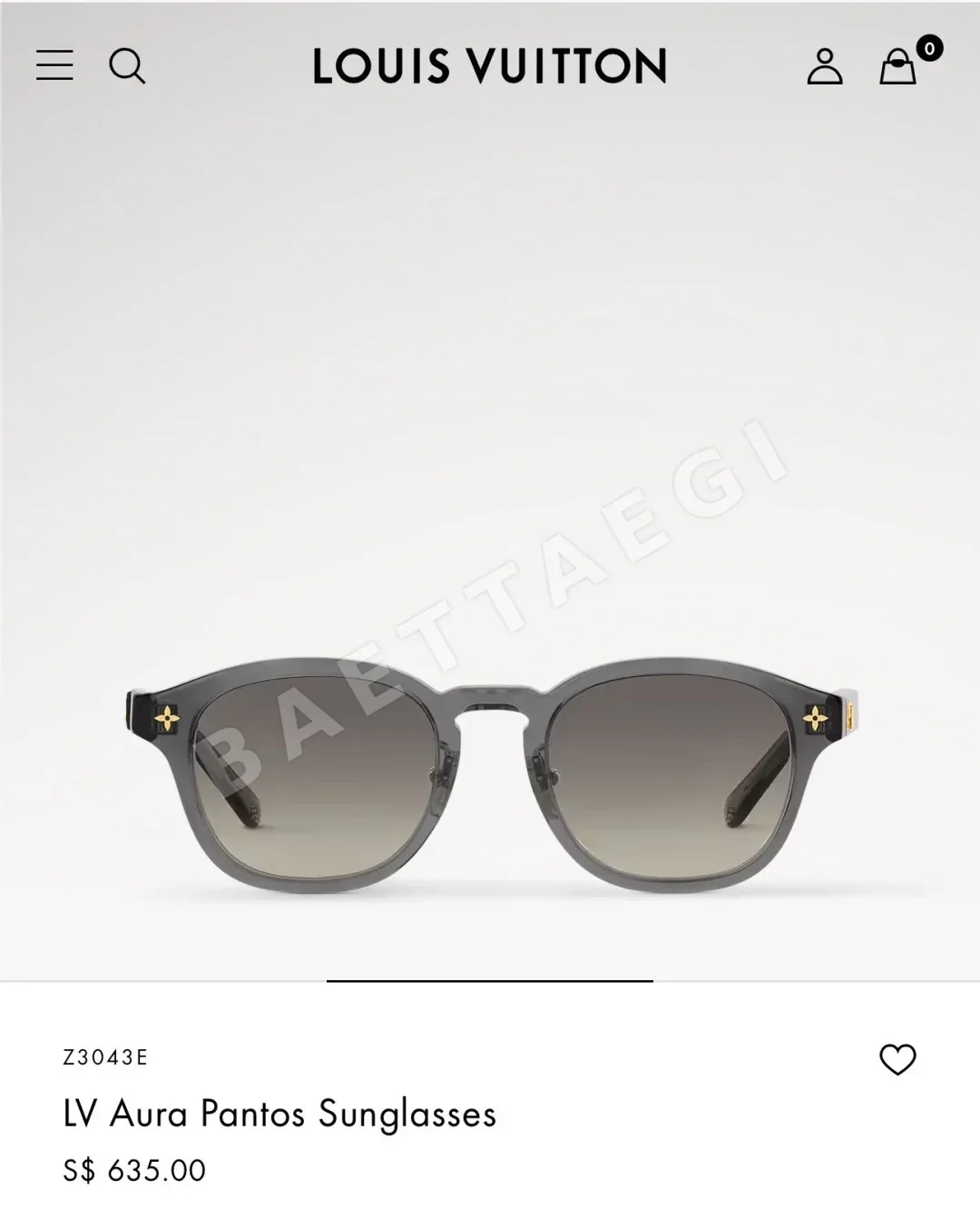 루이비통 선글라스 72900 Louis Vuitton Sunglasses 상세 이미지 5