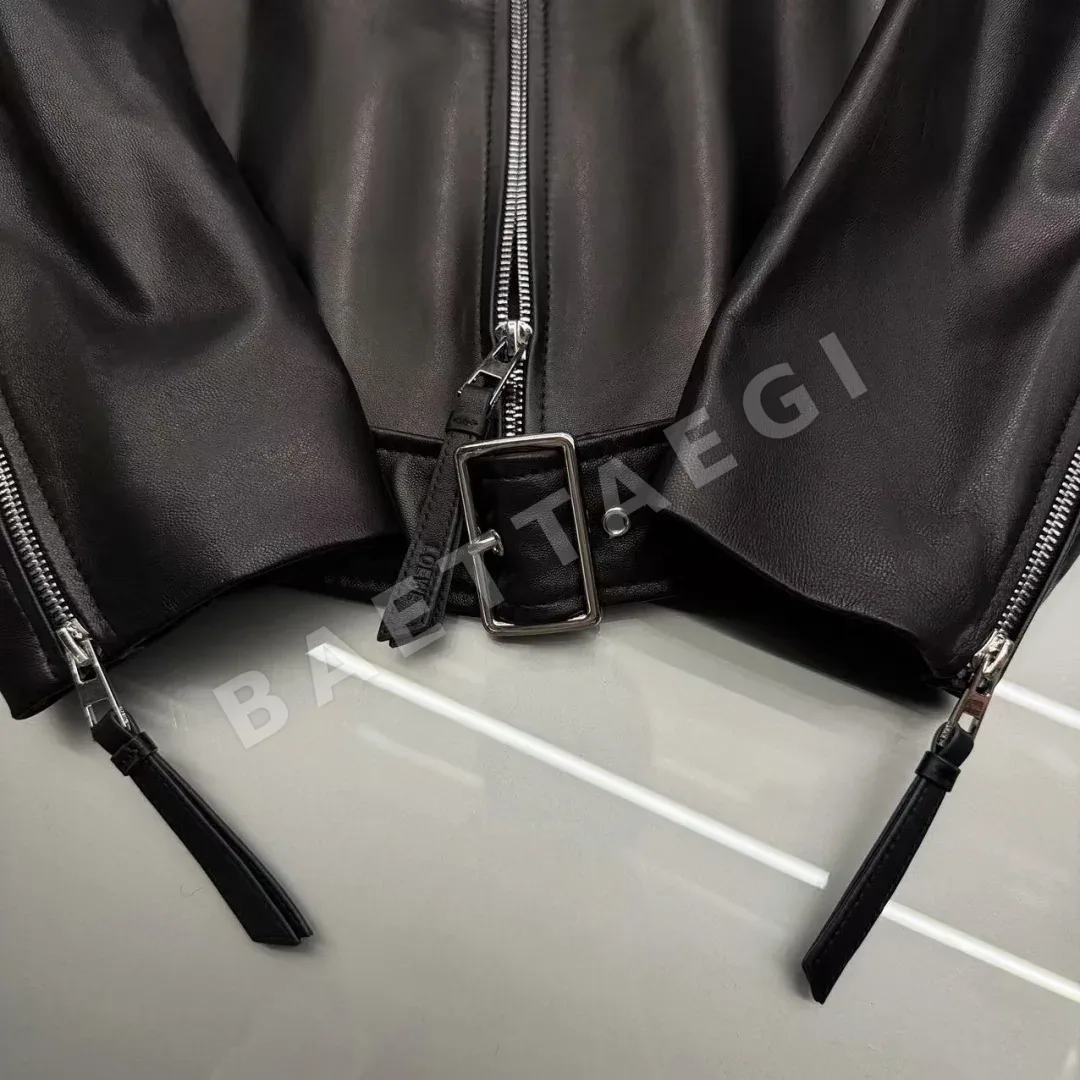 로에베 나파 램스킨 반소매 모터사이클 자켓 상세 이미지 6
