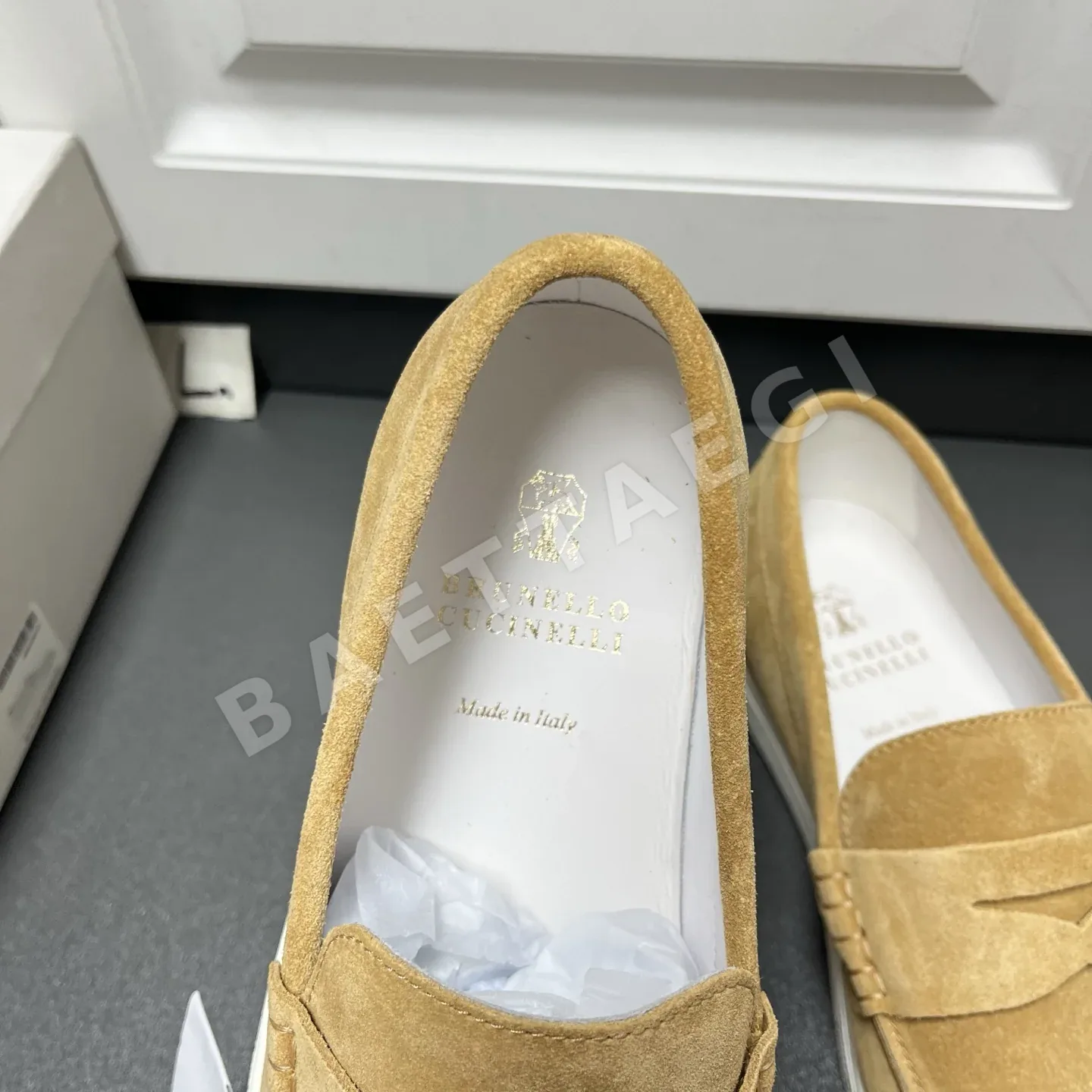 브루넬로쿠치넬리 로퍼 남성 스웨이드 페니스트라이프 상세 이미지 6