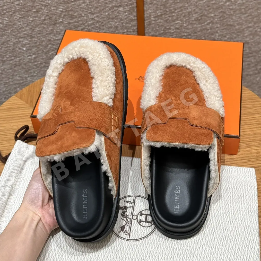 에르메스 고 뮬 내추럴 스웨이드 카프스킨 상세 이미지 5