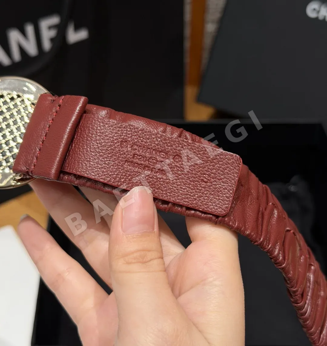 샤넬 플리츠 고무 30mm 벨트 상세 이미지 5