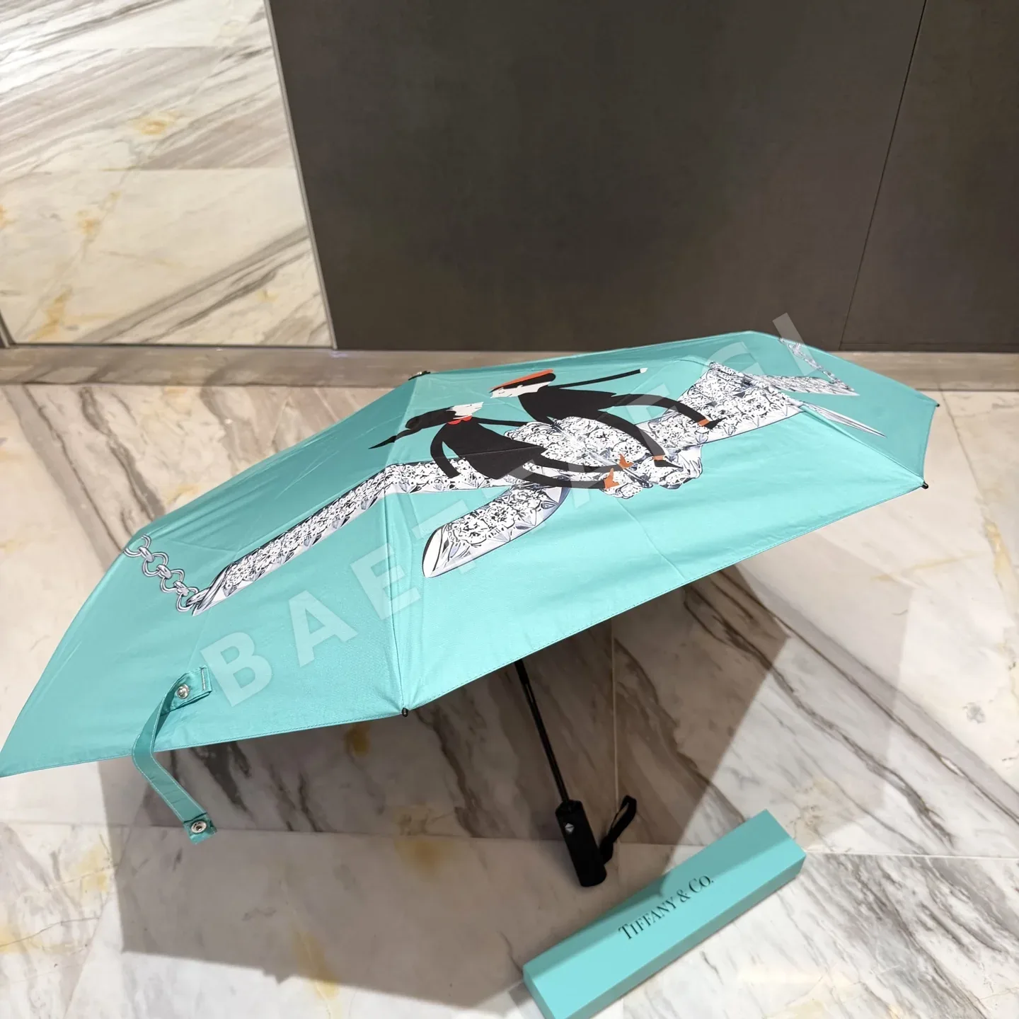 티파니 전자동 접이식 자외선 차단 우산 상세 이미지 7