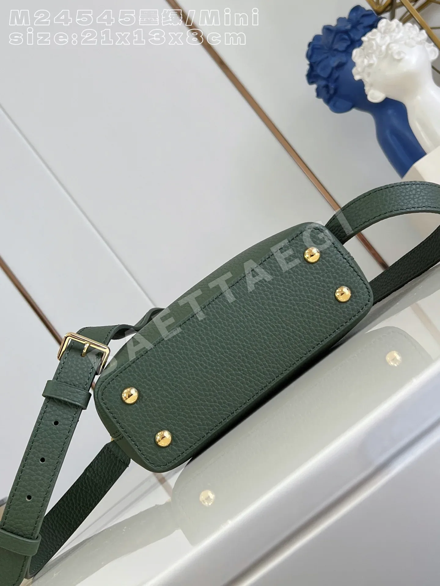 루이비통 카푸신 미니 핸드백 그린 M24545 상세 이미지 5