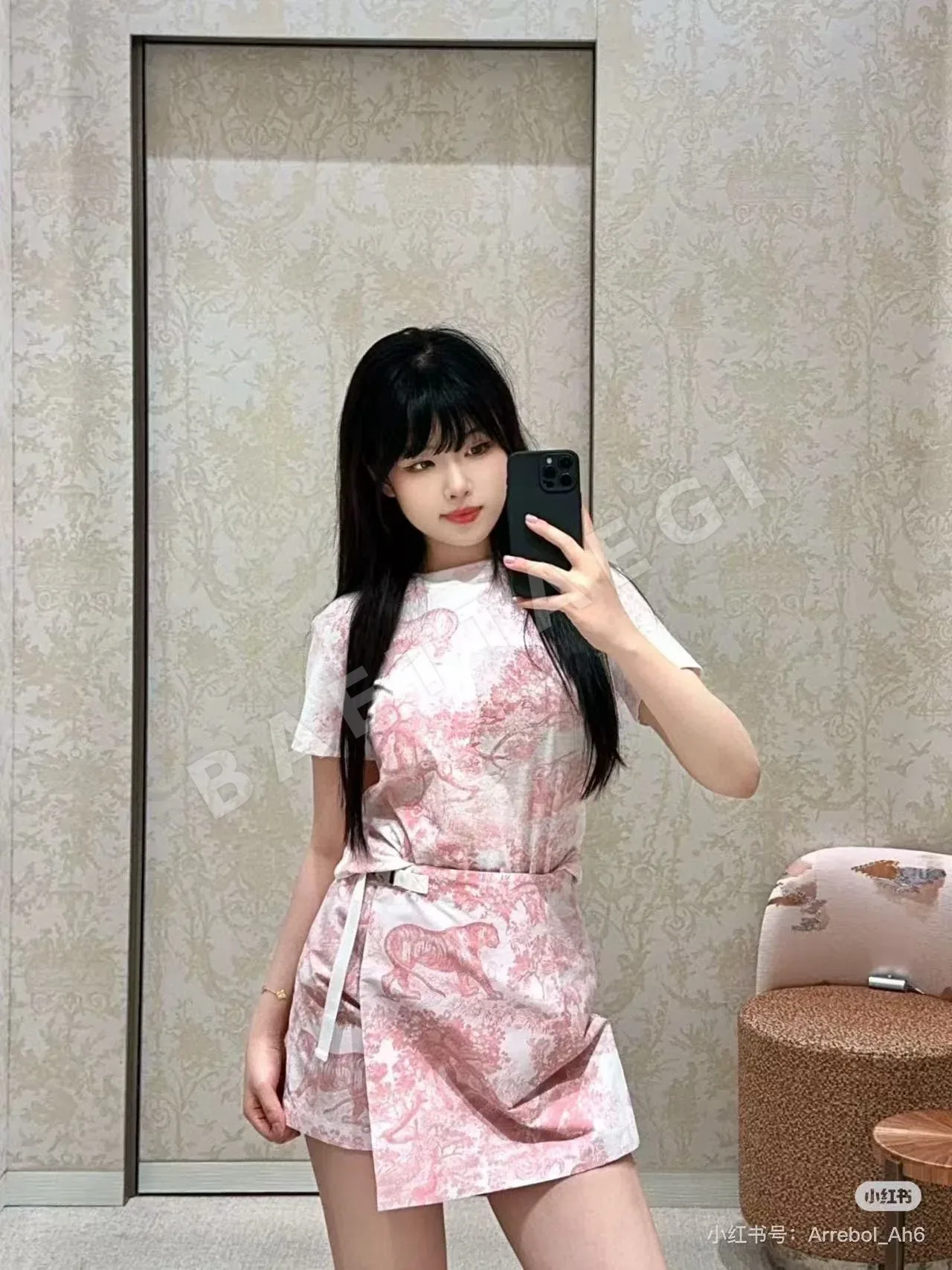 디올 소바쥬 프린트 여성 반팔 티셔츠 96416
