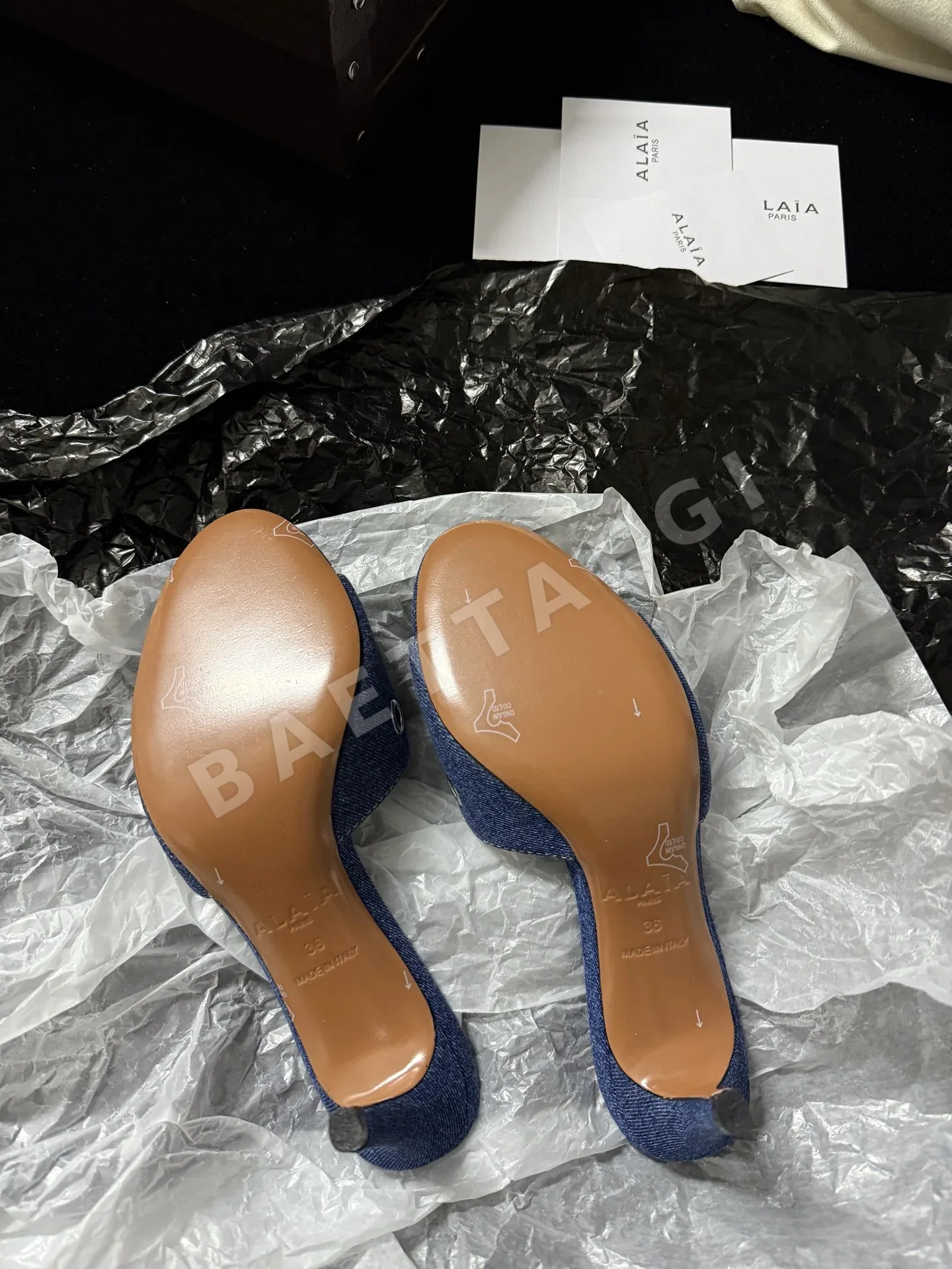 알라이아 메탈 링 스틸레토 힐 뮬 상세 이미지 9