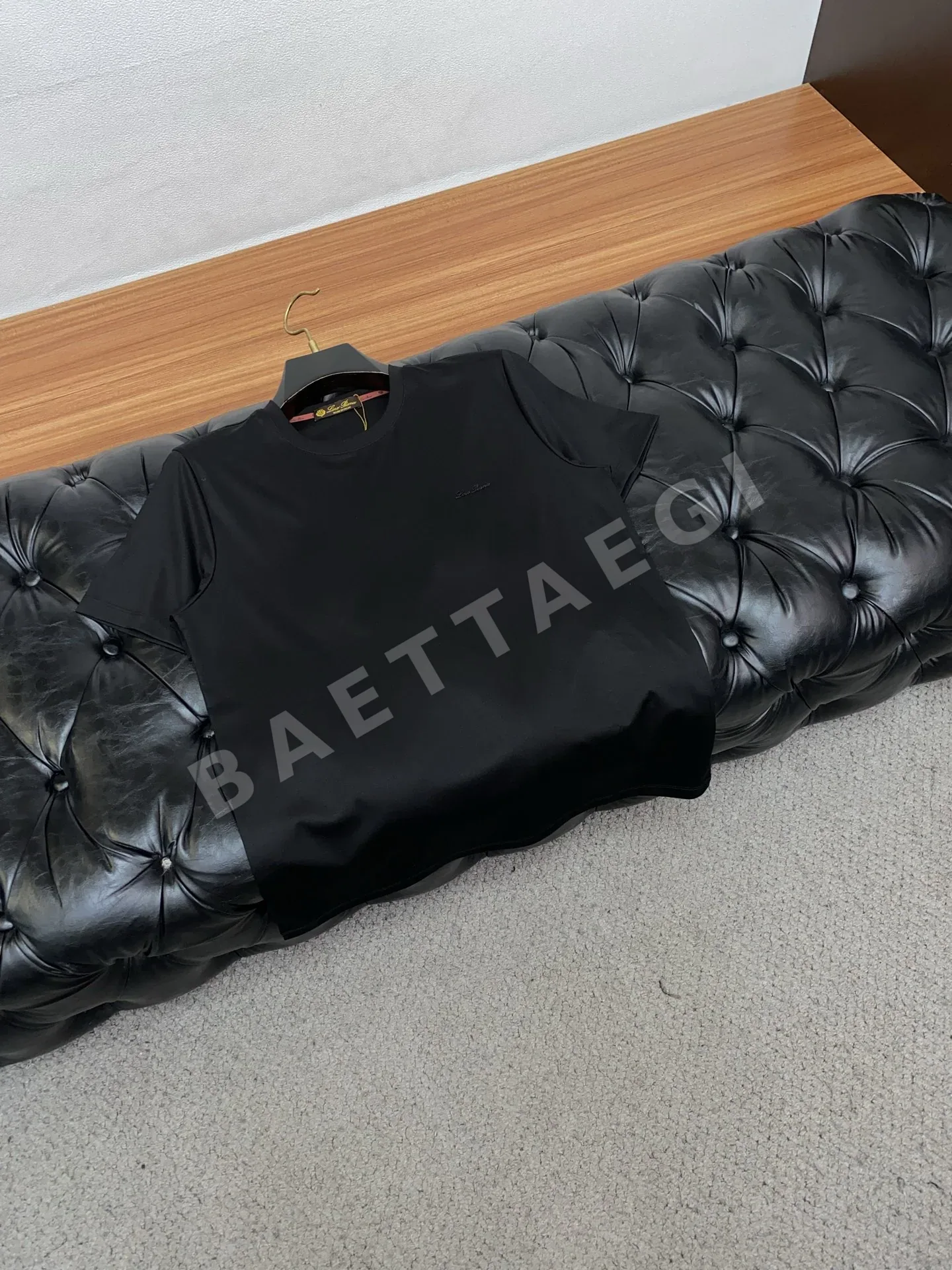 로로피아나 100수 코튼 남성 반팔 티셔츠 상세 이미지 7
