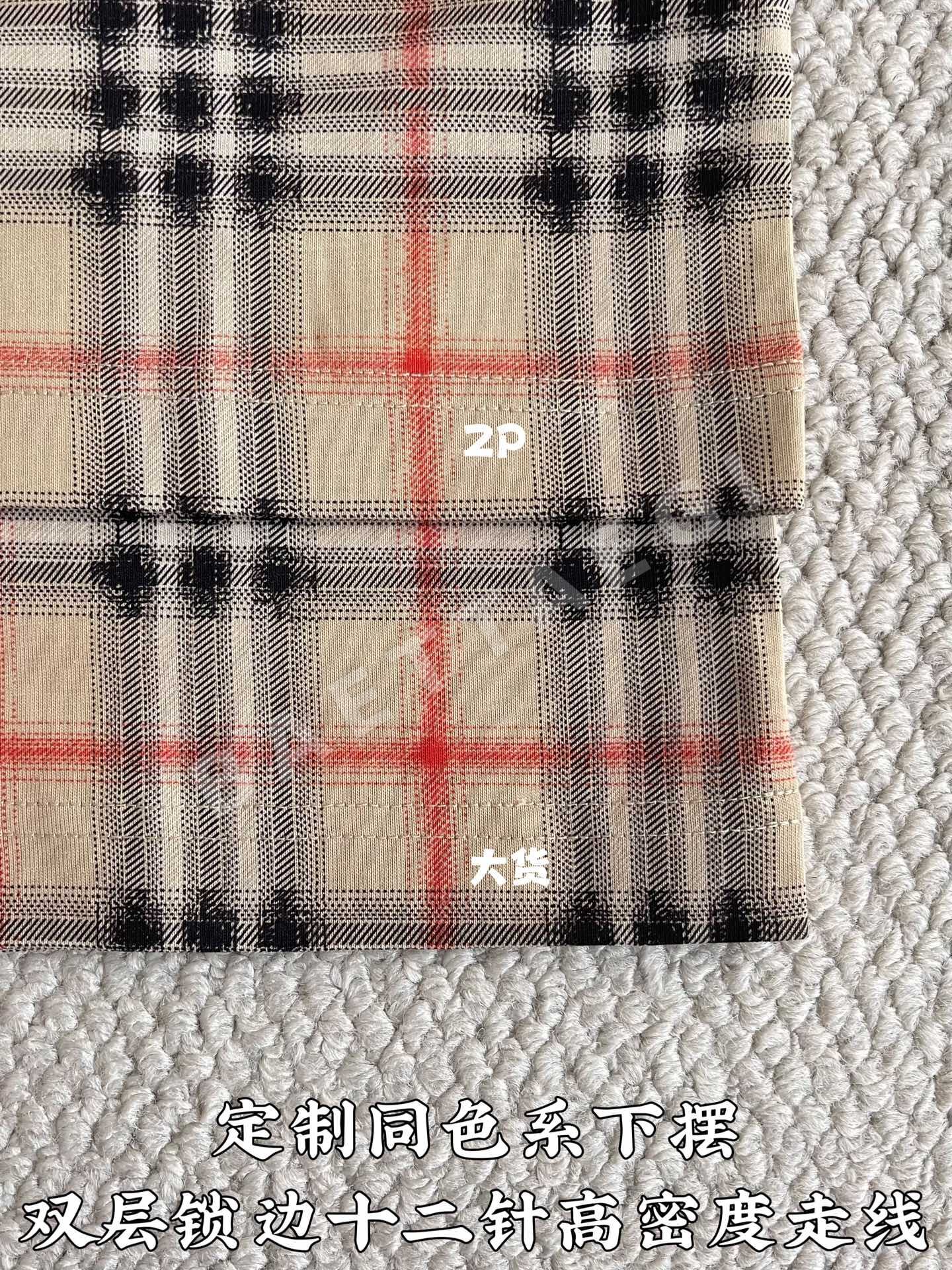 디올 CD로고 체크 코튼 반팔 티셔츠 CD-084 상세 이미지 8