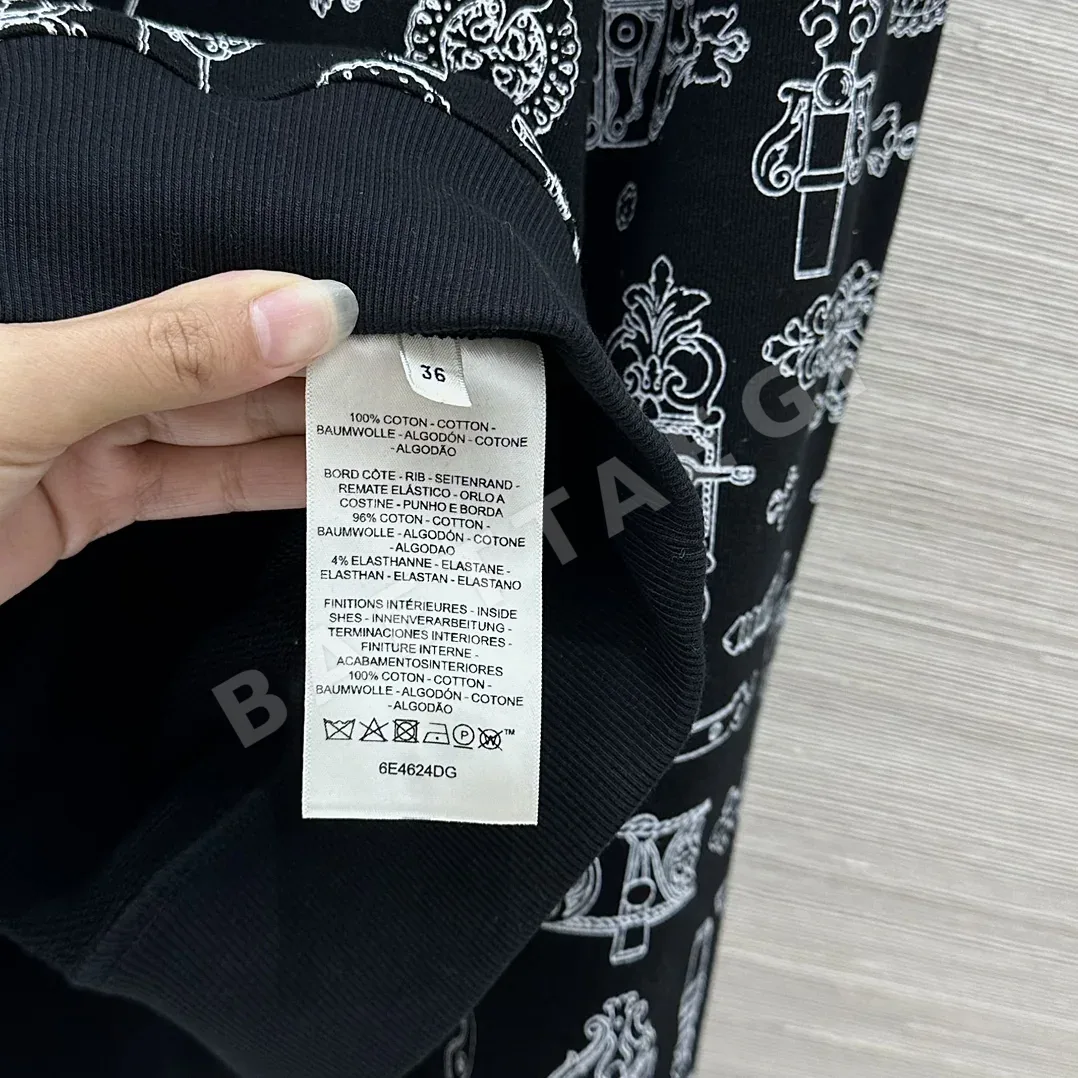 에르메스 페로네리 리믹스 프린트 저지 코튼 긴팔 티셔츠 상세 이미지 8