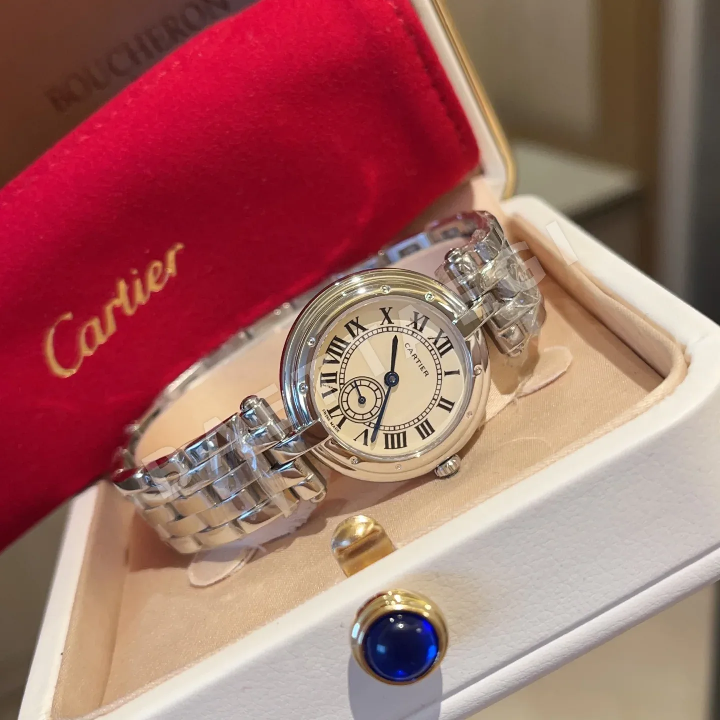 까르띠에 시계 사파이어 글라스 레플리카 42824 Cartier