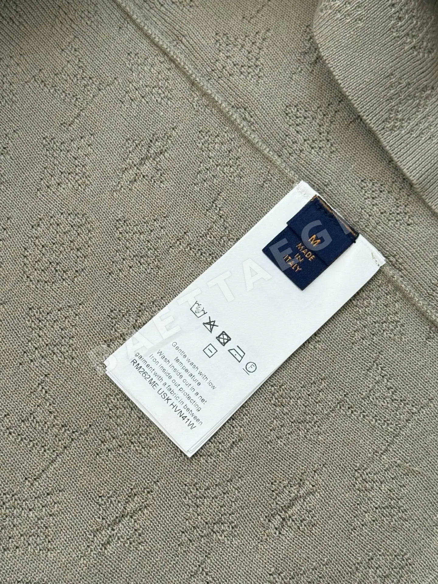 루이비통 전폭 자카드 시스루 반팔 폴로셔츠 상세 이미지 9