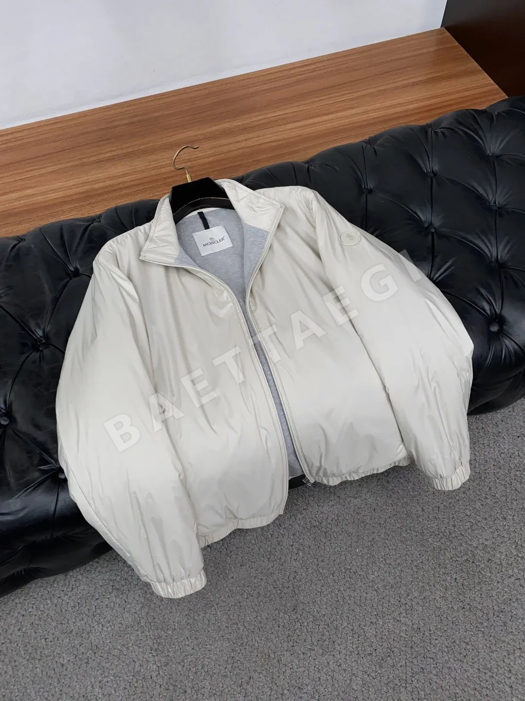 몽클레르 스탠드 카라 코튼 자켓 상세 이미지 6