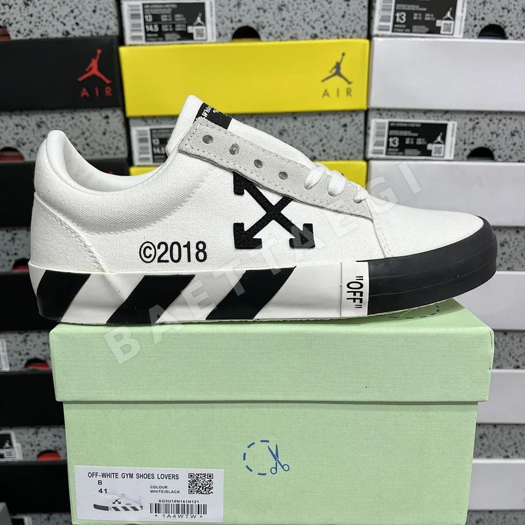 오프화이트 아블로 벌크 로우 202398 Off White Abloh Vulc Low Top White 상세 이미지 3