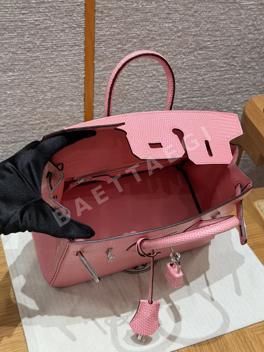 에르메스 버킨 도마뱀 가죽 지갑 상세 이미지 6