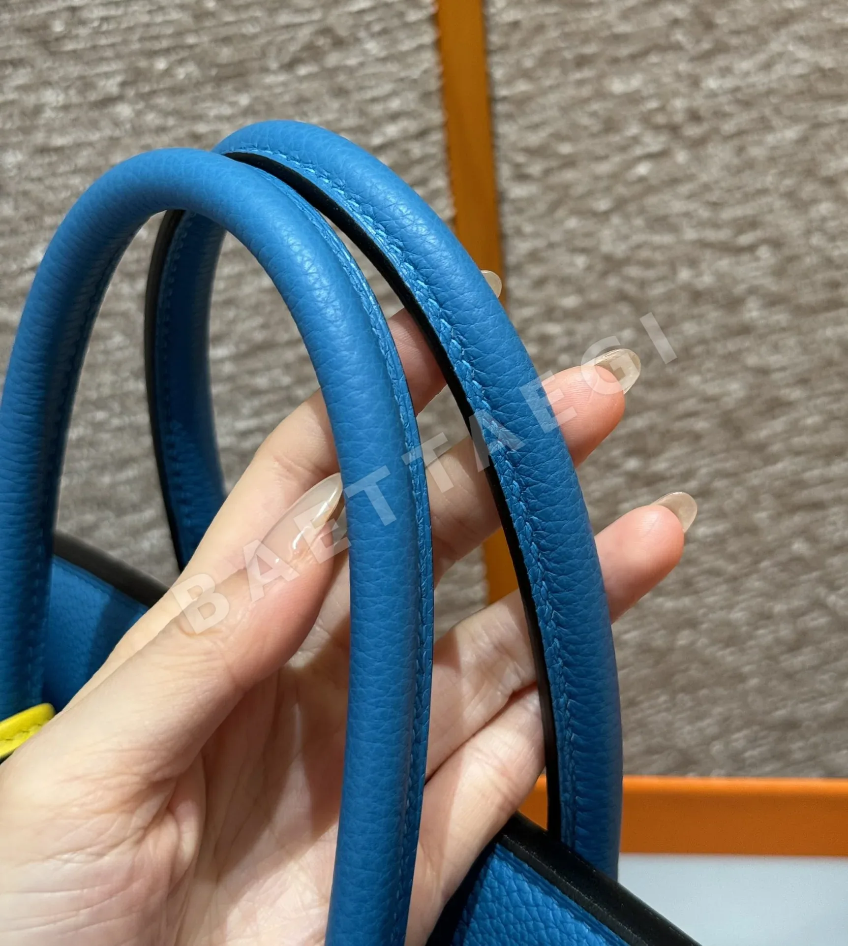 에르메스 버킨 30 블루 프리다 토고 가죽 가방 상세 이미지 7