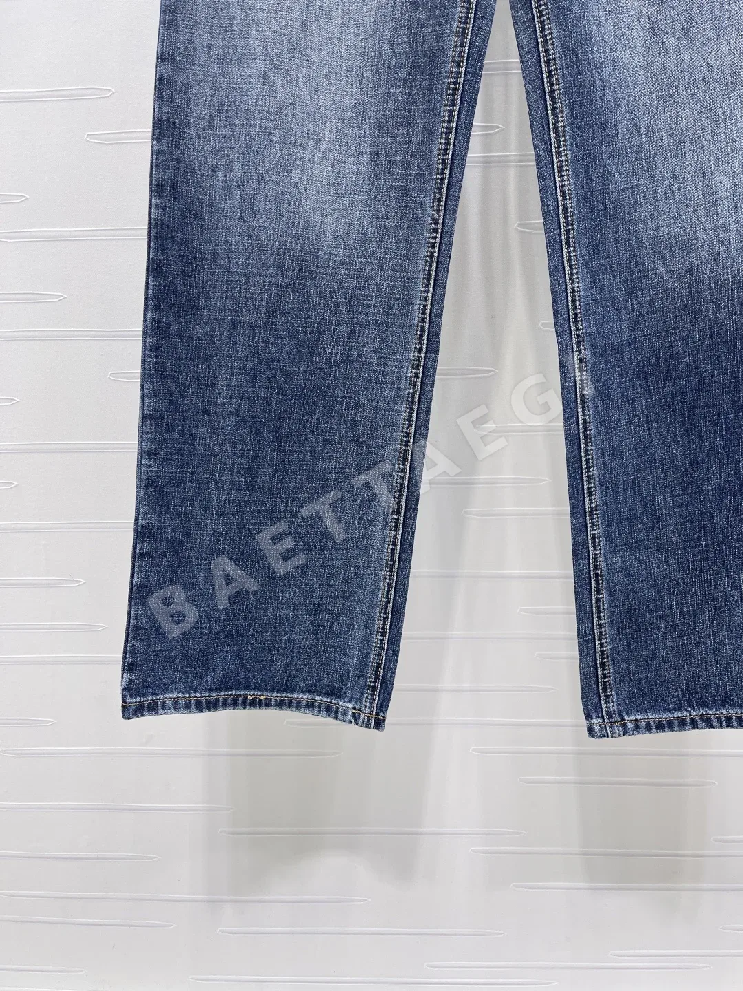 디올 와이드 레그 트윌 코튼 데님 바지 상세 이미지 5