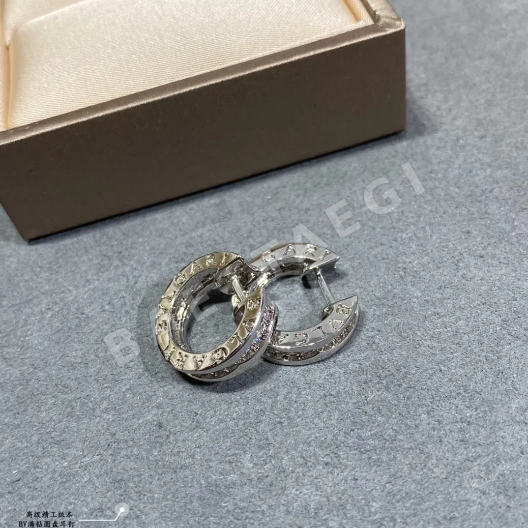 불가리 18K 골드 다이아몬드 귀걸이 상세 이미지 9