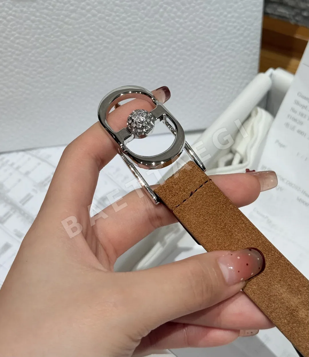 디올 몽테뉴 졸리 스웨이드 벨트 상세 이미지 7